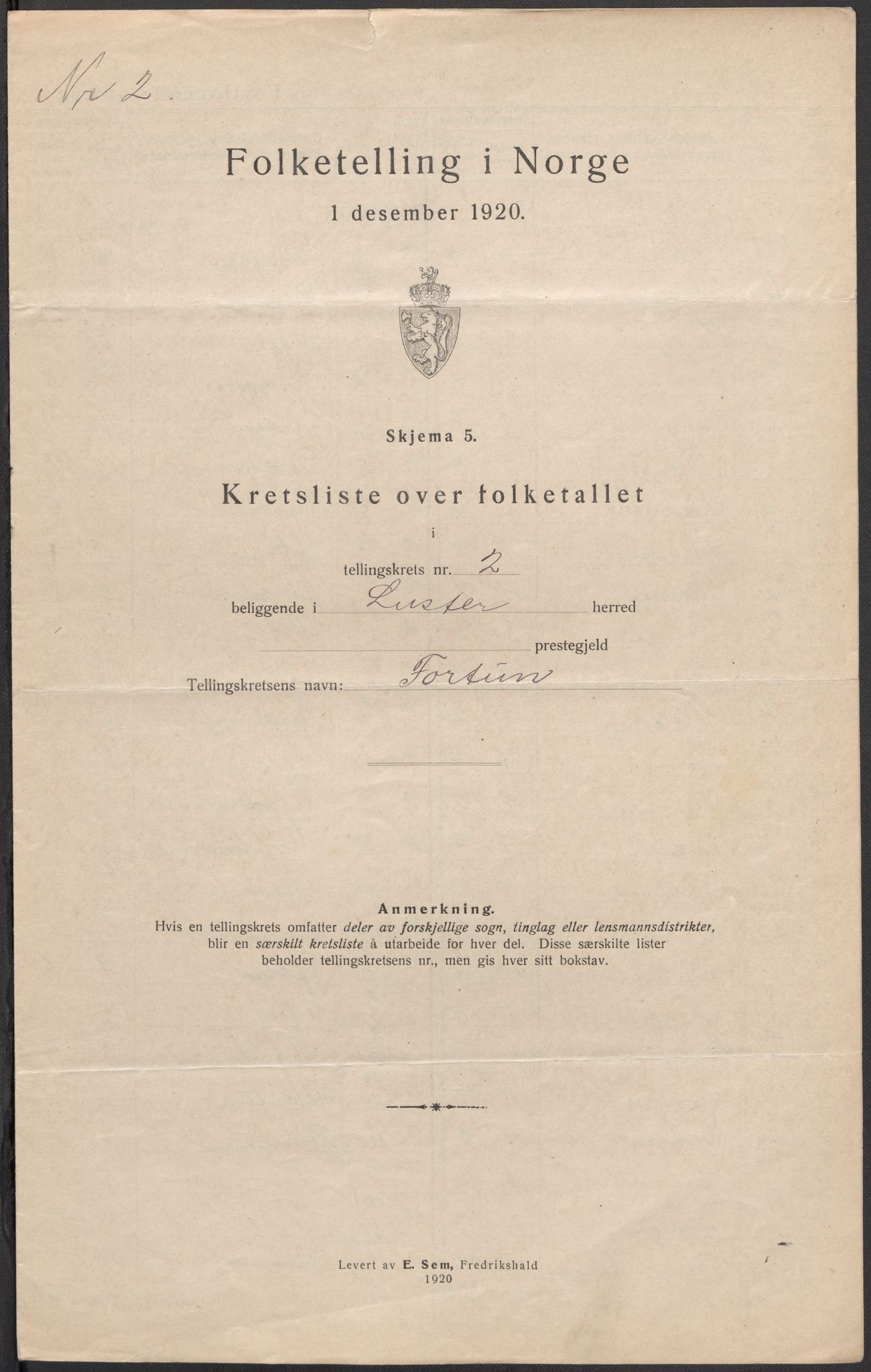 SAB, 1920 census for Luster, 1920, p. 10