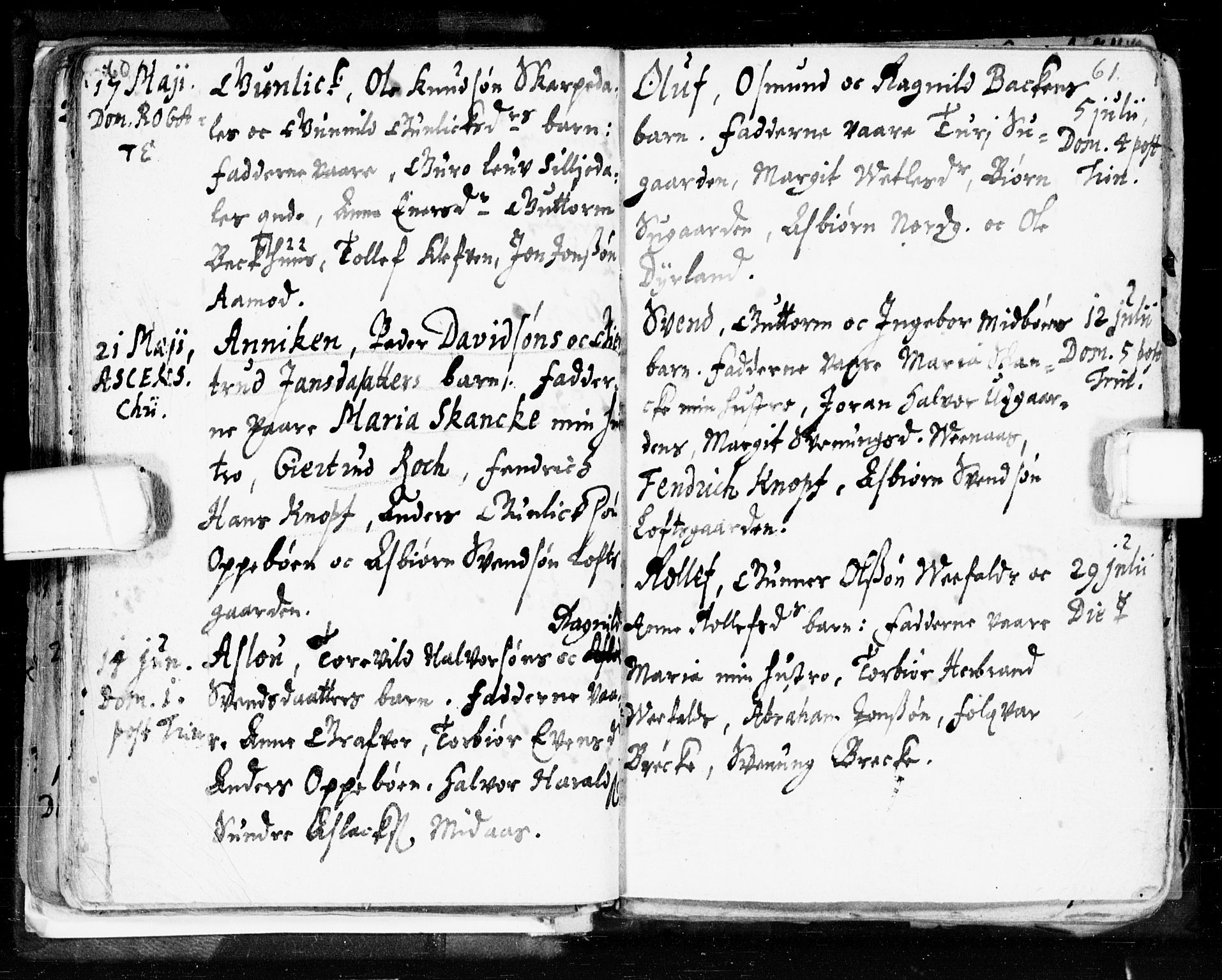 Seljord kirkebøker, AV/SAKO-A-20/F/Fa/L0002: Parish register (official) no. I 2, 1689-1713, p. 60-61