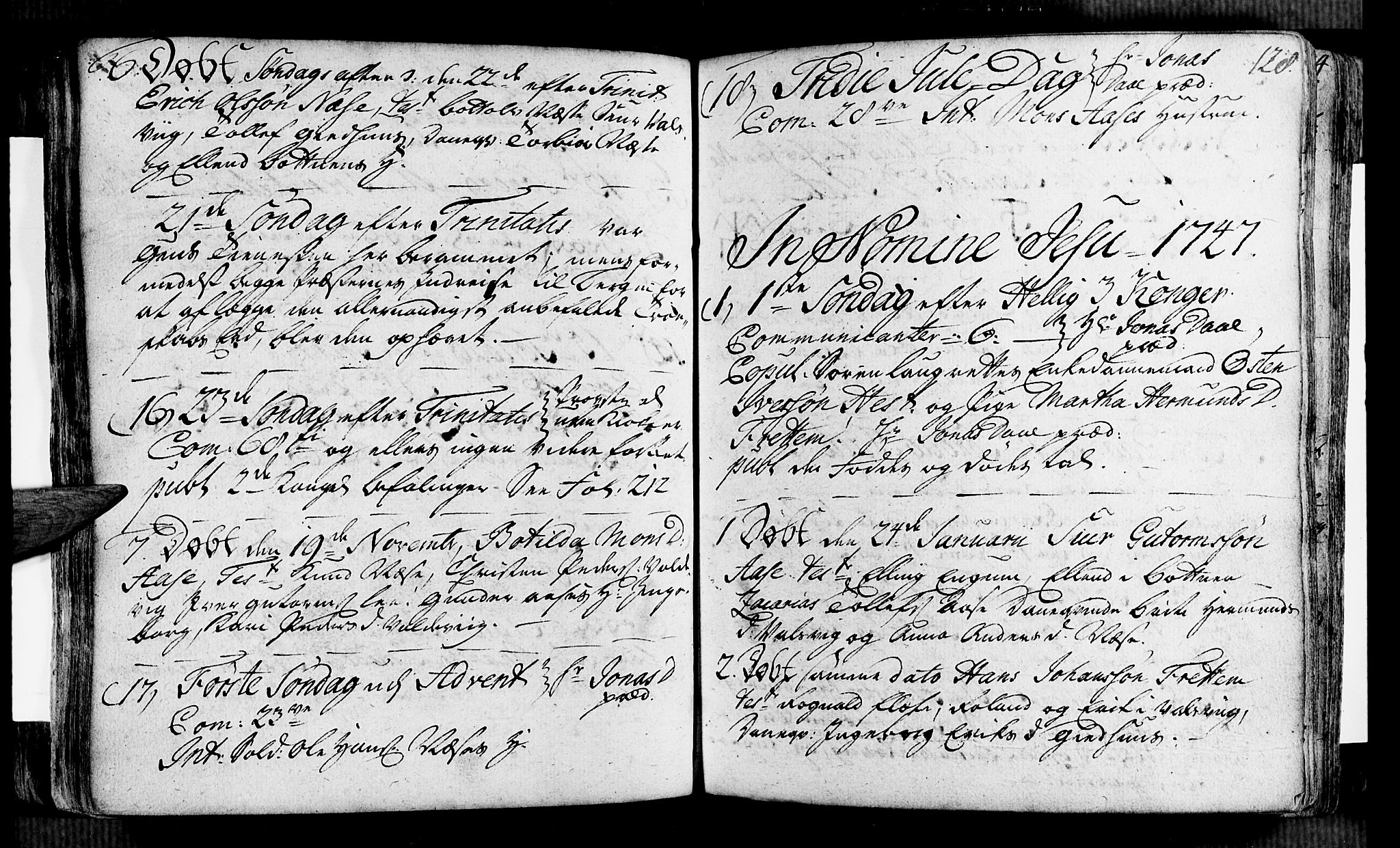 Vik sokneprestembete, AV/SAB-A-81501/H/Haa/Haaa/L0002: Parish register (official) no. A 2 / 2, 1740-1756, p. 128