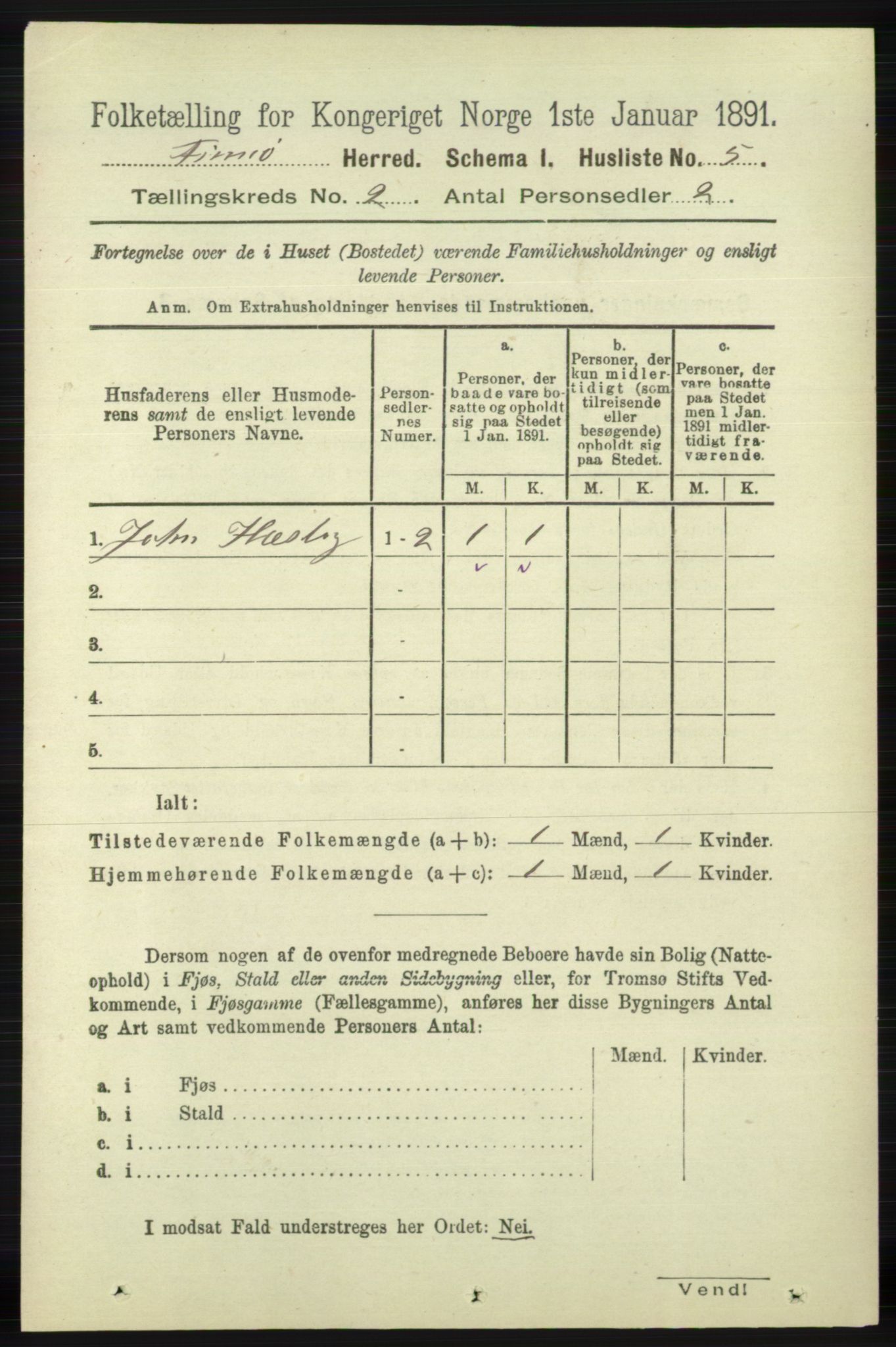 RA, 1891 census for 1141 Finnøy, 1891, p. 191