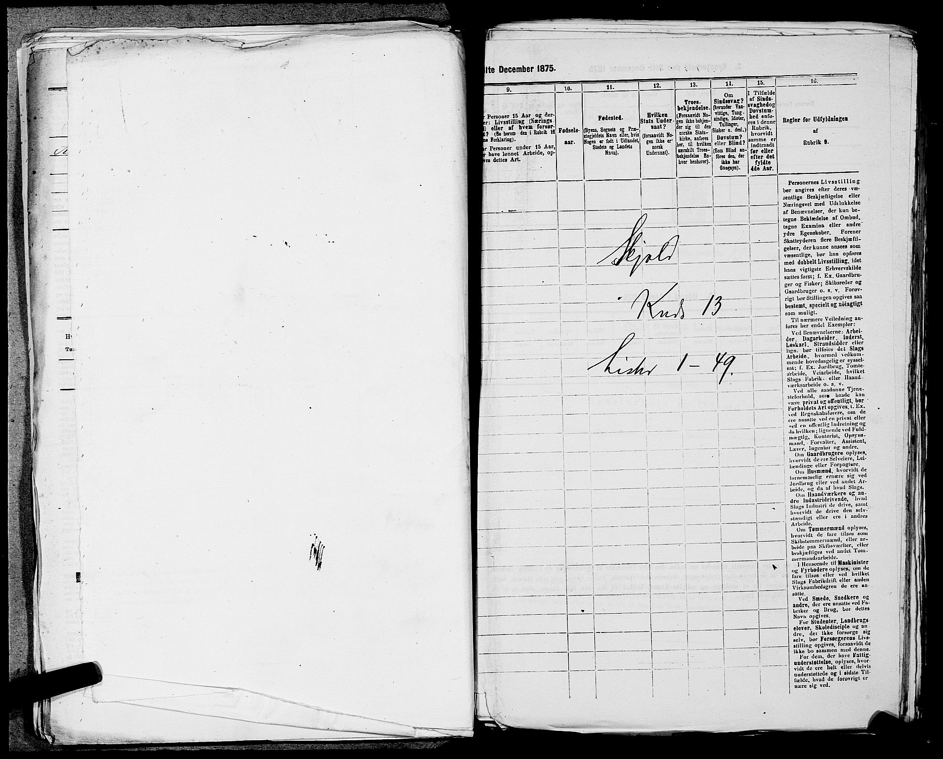 SAST, 1875 census for 1154P Skjold, 1875, p. 1315