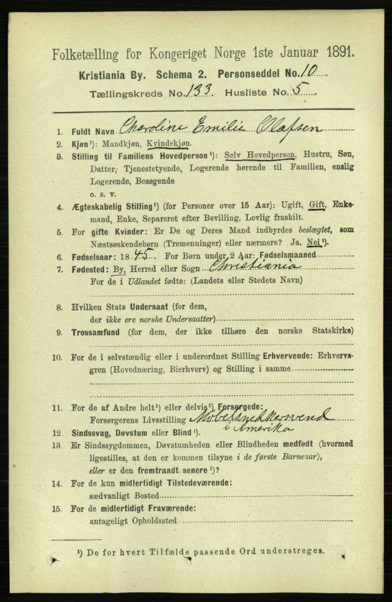 RA, 1891 census for 0301 Kristiania, 1891, p. 72627