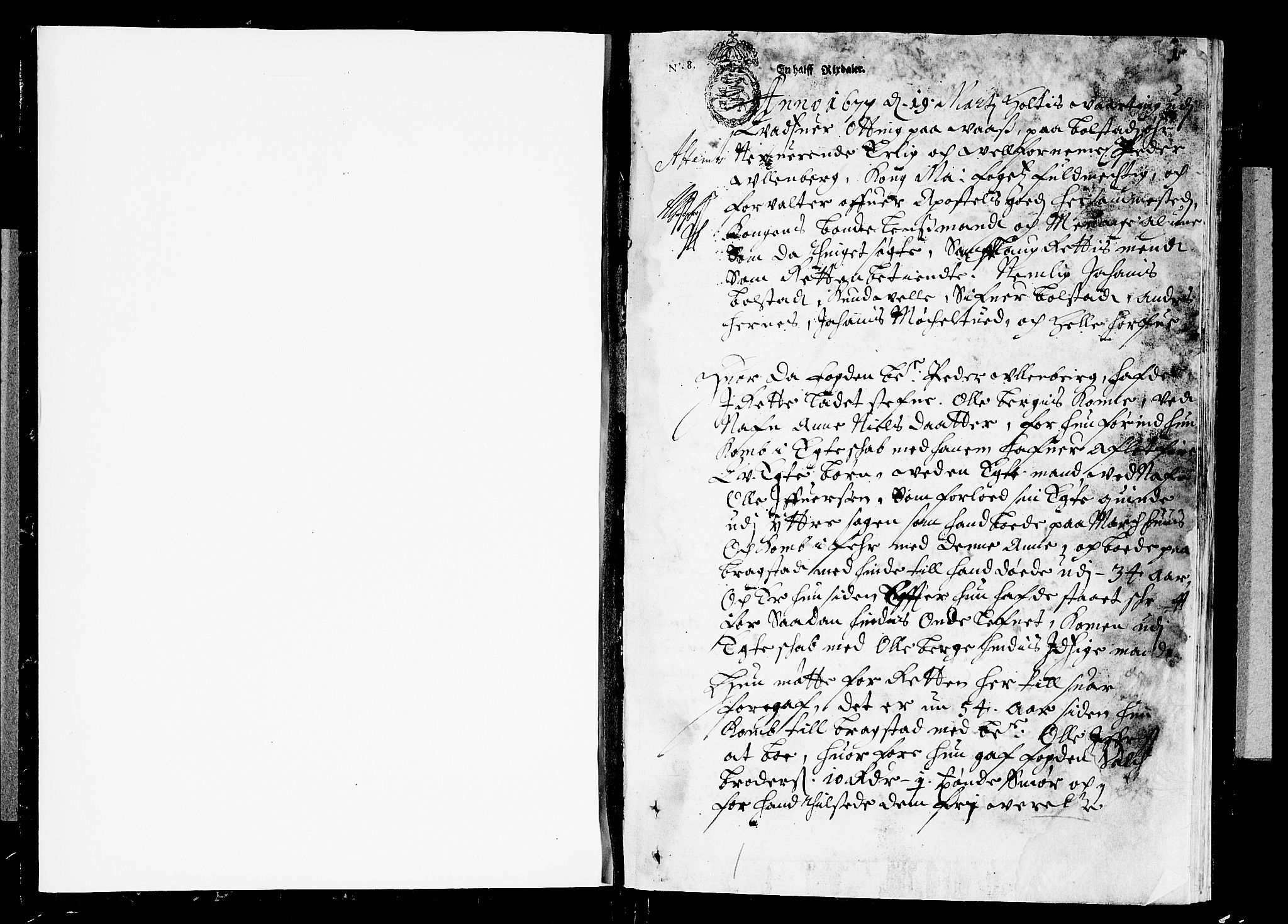 Hardanger og Voss sorenskriveri, SAB/A-2501/1/1A/1Ab/L0011: Tingbok for Voss, 1677, p. 0b-1a