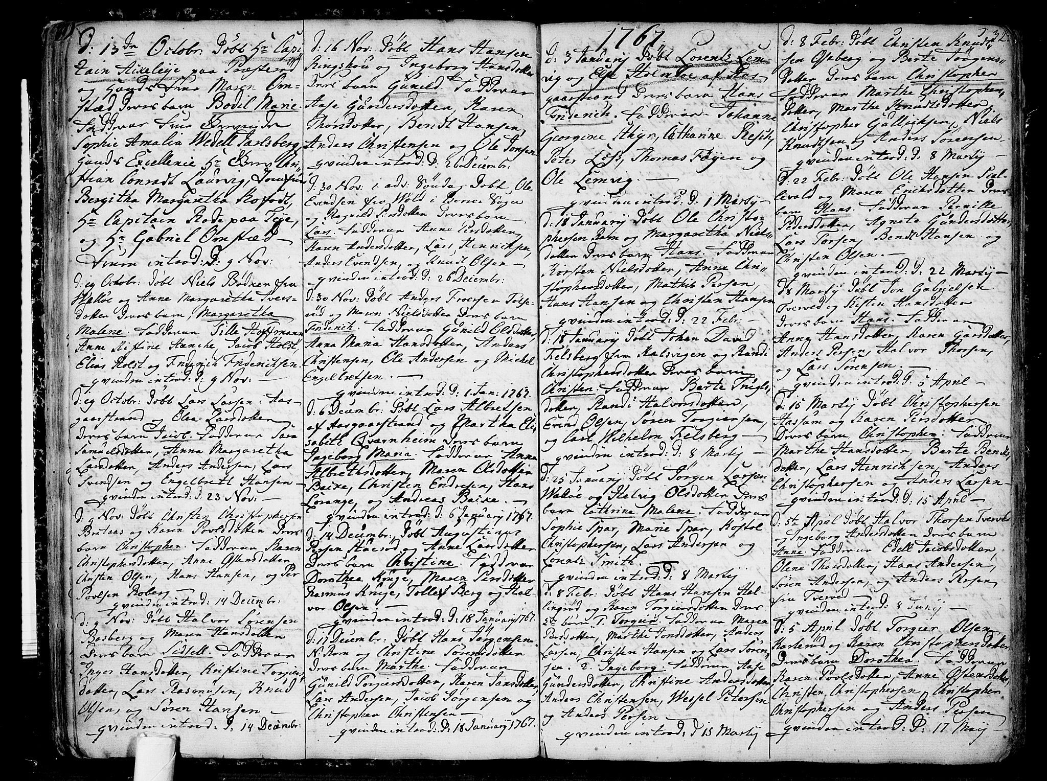 Sem kirkebøker, SAKO/A-5/F/Fb/L0002: Parish register (official) no. II 2, 1764-1792, p. 32