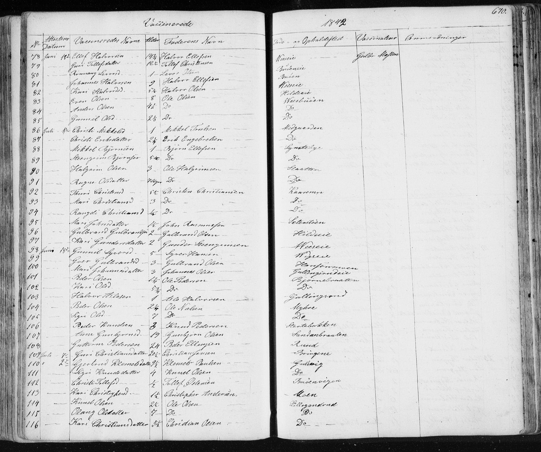 Nes kirkebøker, AV/SAKO-A-236/F/Fa/L0009: Parish register (official) no. 9, 1834-1863, p. 670