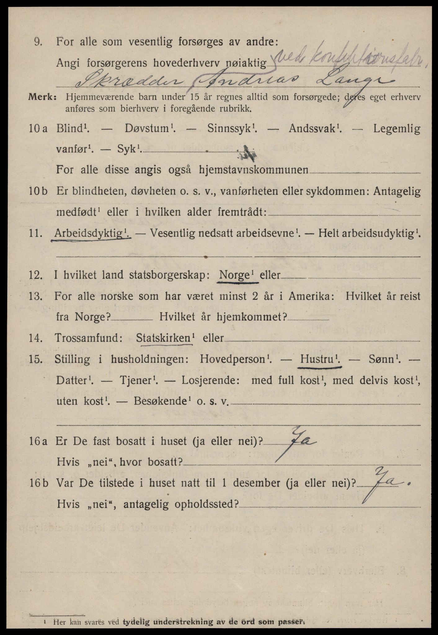 SAT, 1920 census for Molde, 1920, p. 5576