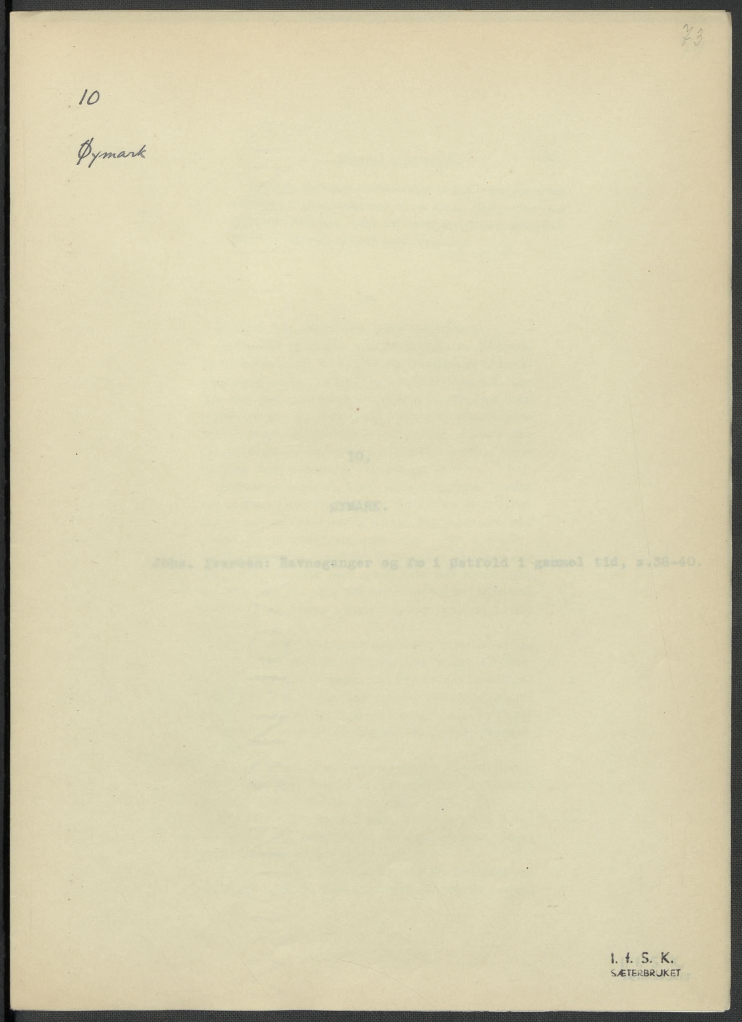 Instituttet for sammenlignende kulturforskning, RA/PA-0424/F/Fc/L0002/0001: Eske B2: / Østfold (perm I), 1932-1935, p. 73