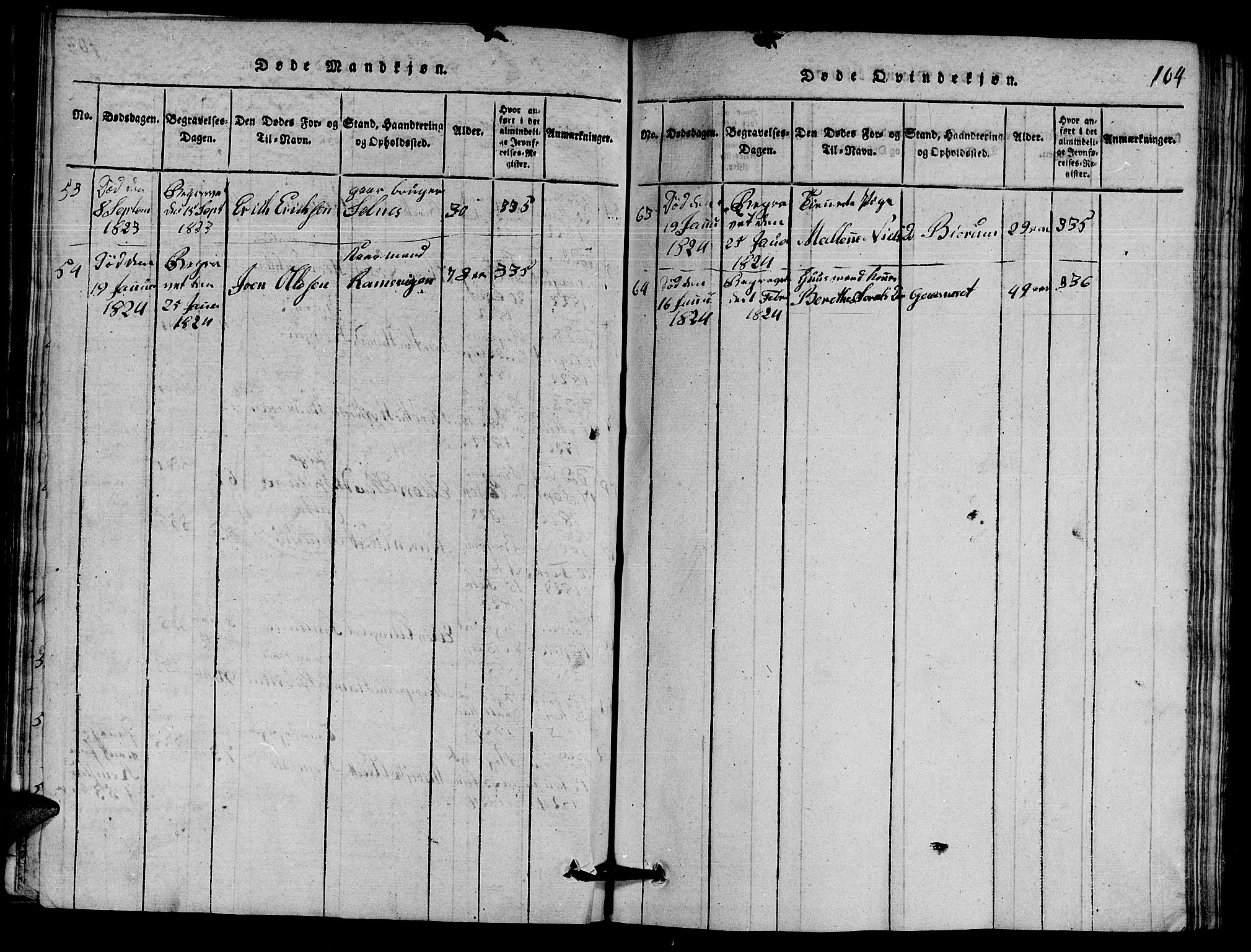 Ministerialprotokoller, klokkerbøker og fødselsregistre - Nord-Trøndelag, SAT/A-1458/770/L0590: Parish register (copy) no. 770C01, 1815-1824, p. 104