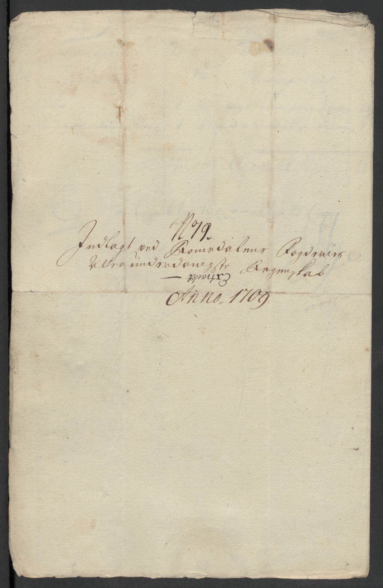 Rentekammeret inntil 1814, Reviderte regnskaper, Fogderegnskap, RA/EA-4092/R55/L3659: Fogderegnskap Romsdal, 1709-1710, p. 156