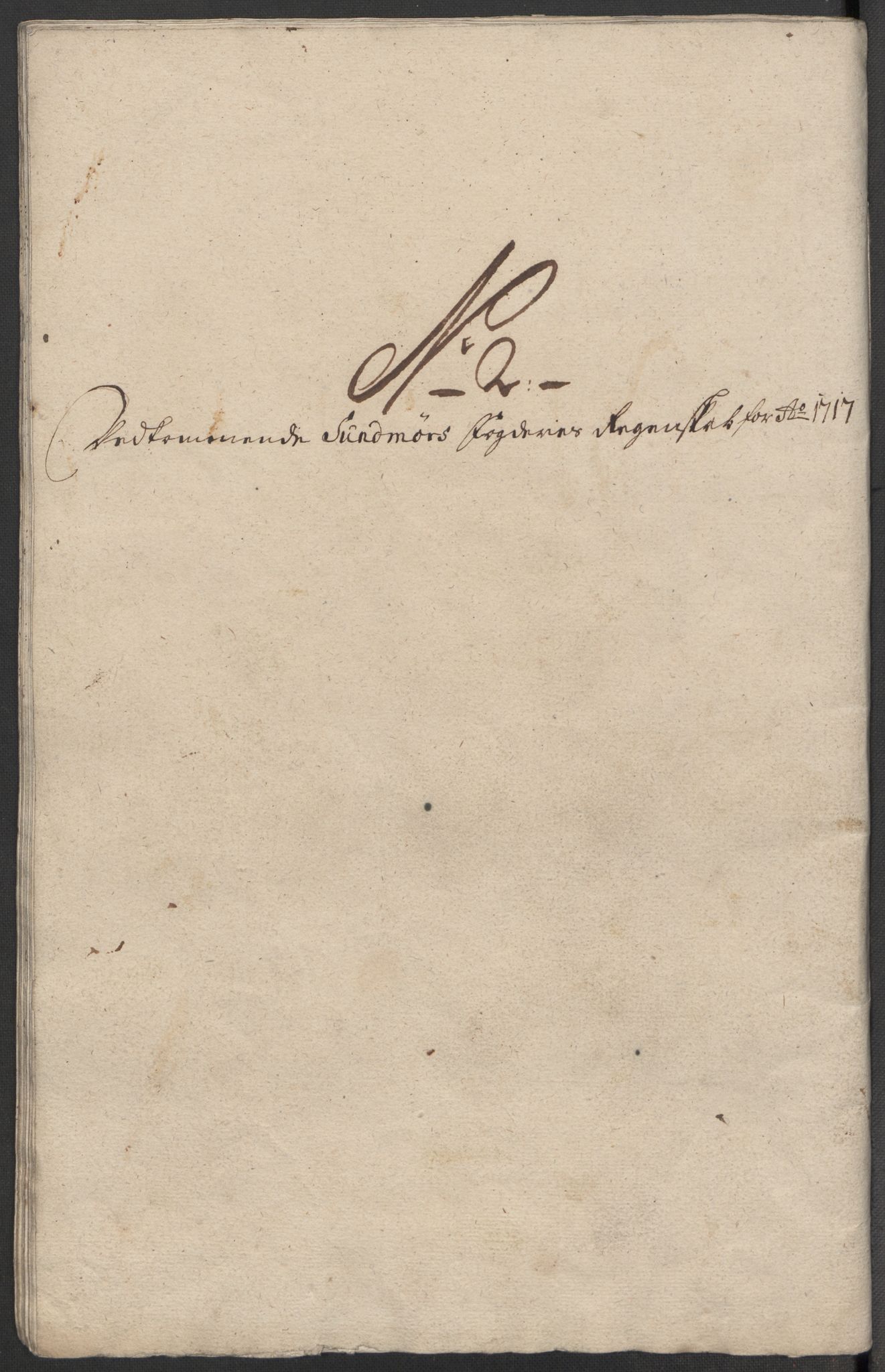 Rentekammeret inntil 1814, Reviderte regnskaper, Fogderegnskap, AV/RA-EA-4092/R54/L3569: Fogderegnskap Sunnmøre, 1717, p. 60