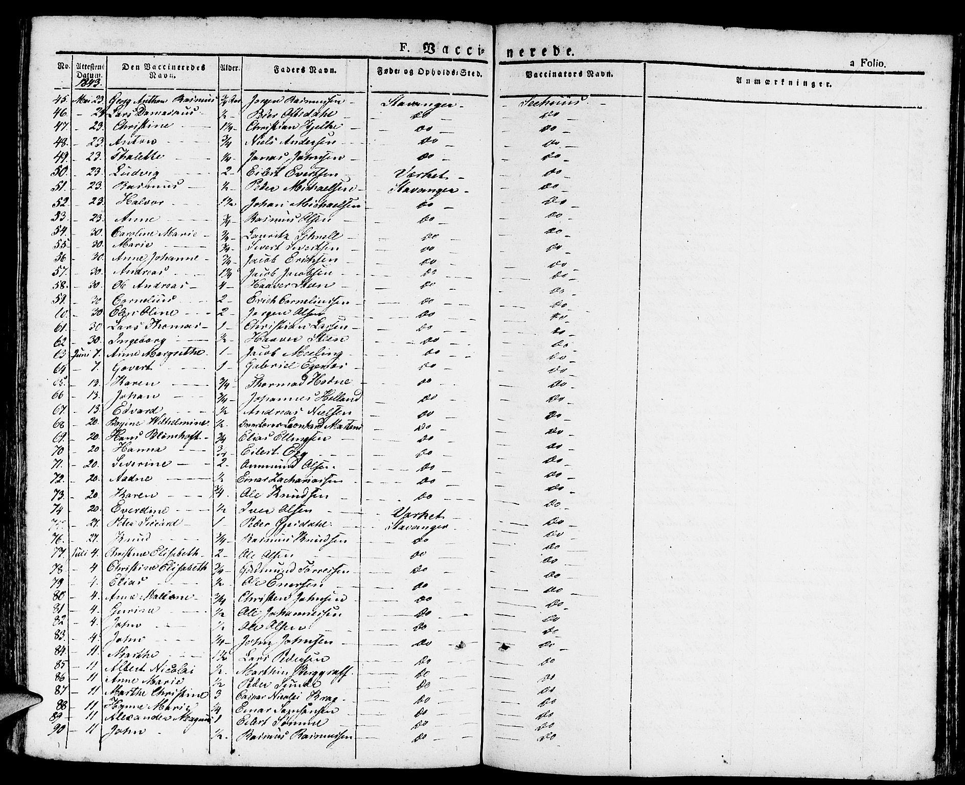 Domkirken sokneprestkontor, AV/SAST-A-101812/001/30/30BA/L0011: Parish register (official) no. A 11, 1832-1856