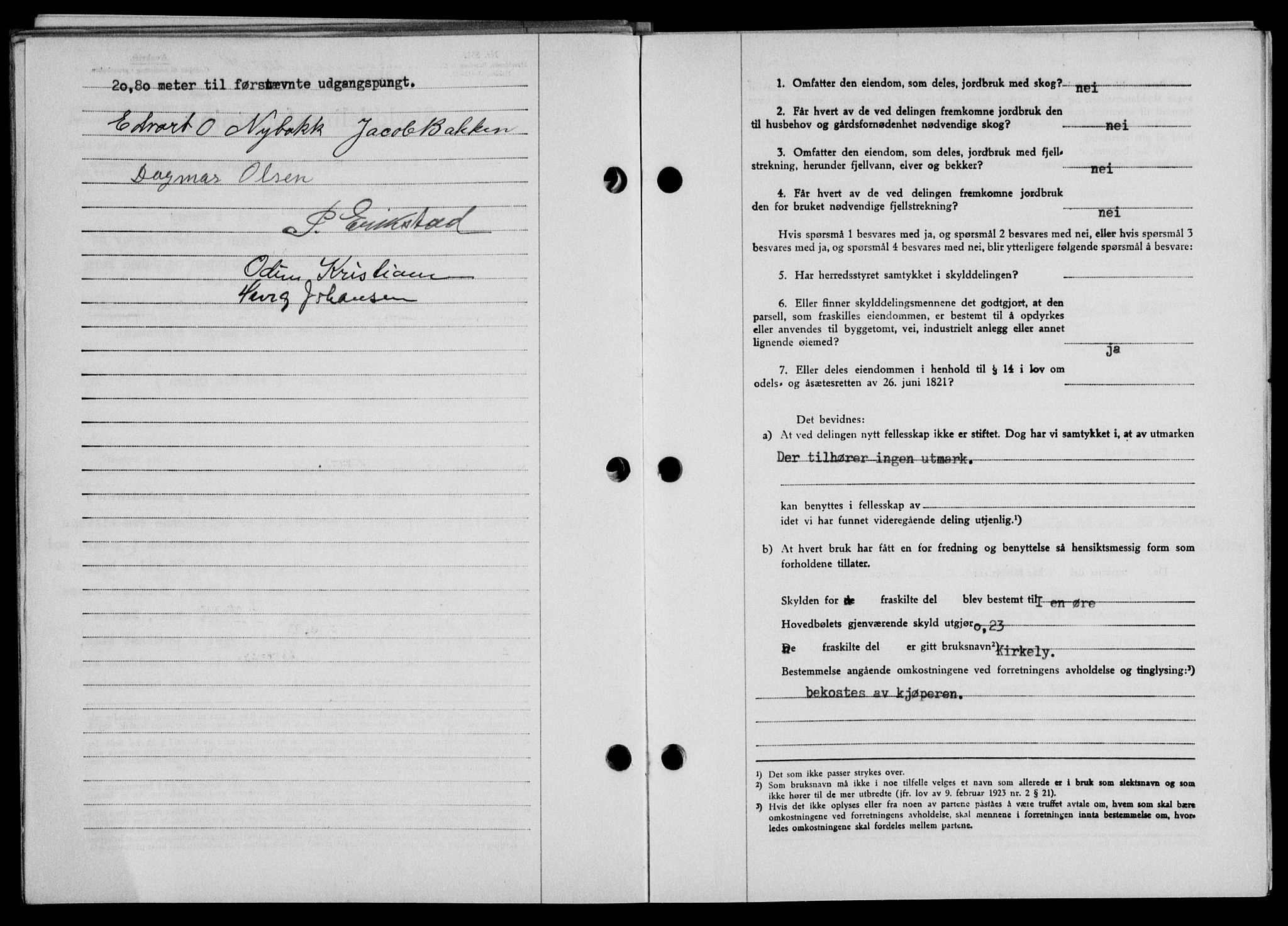 Lofoten sorenskriveri, SAT/A-0017/1/2/2C/L0009a: Mortgage book no. 9a, 1941-1942, Diary no: : 2152/1941