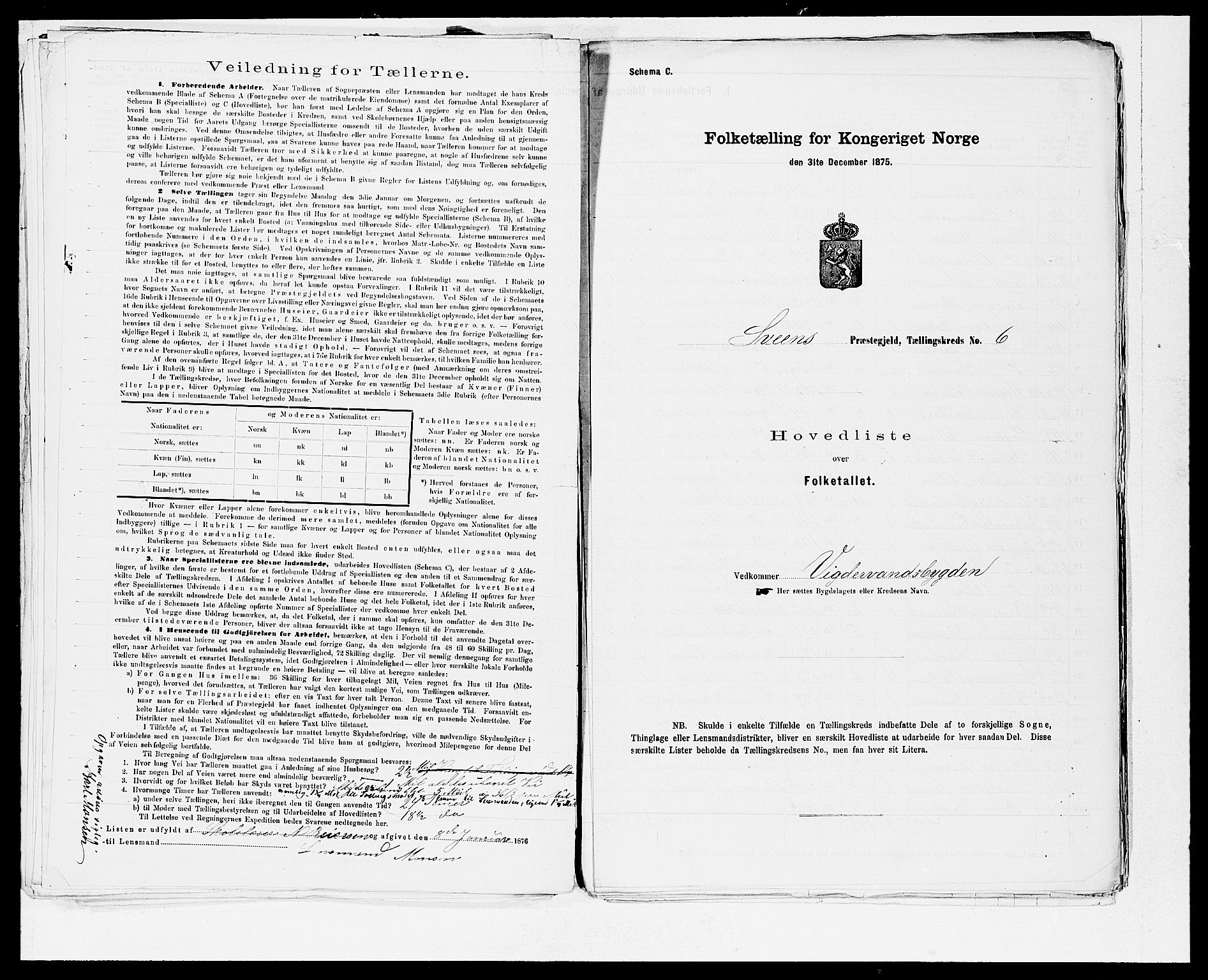 SAB, 1875 census for 1216P Sveio, 1875, p. 14