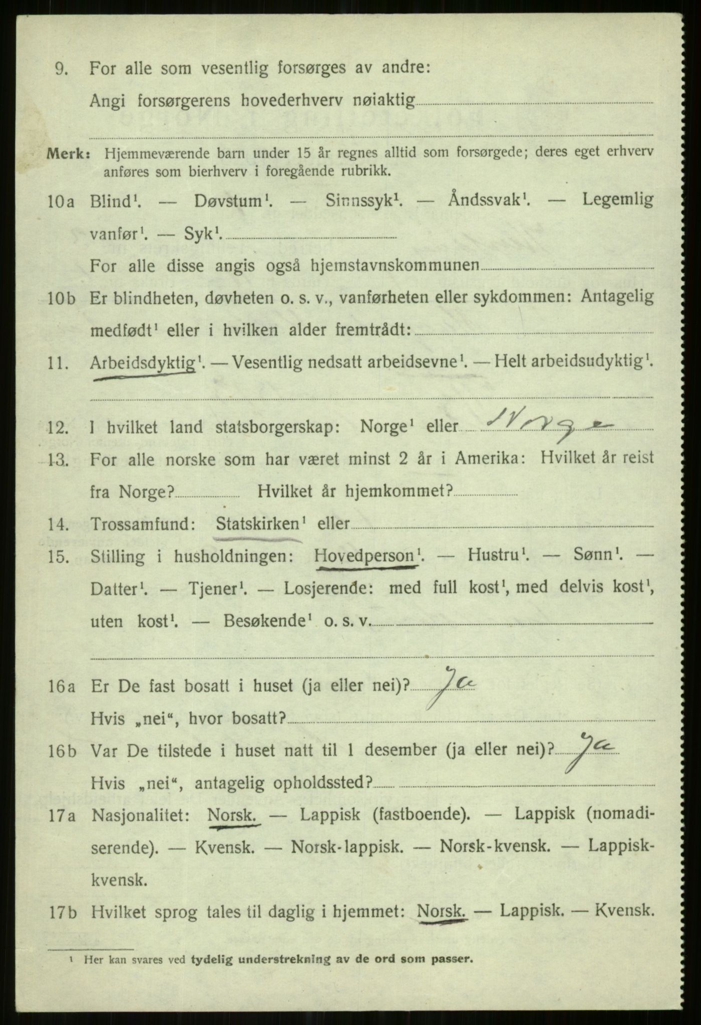 SATØ, 1920 census for Karlsøy, 1920, p. 1751