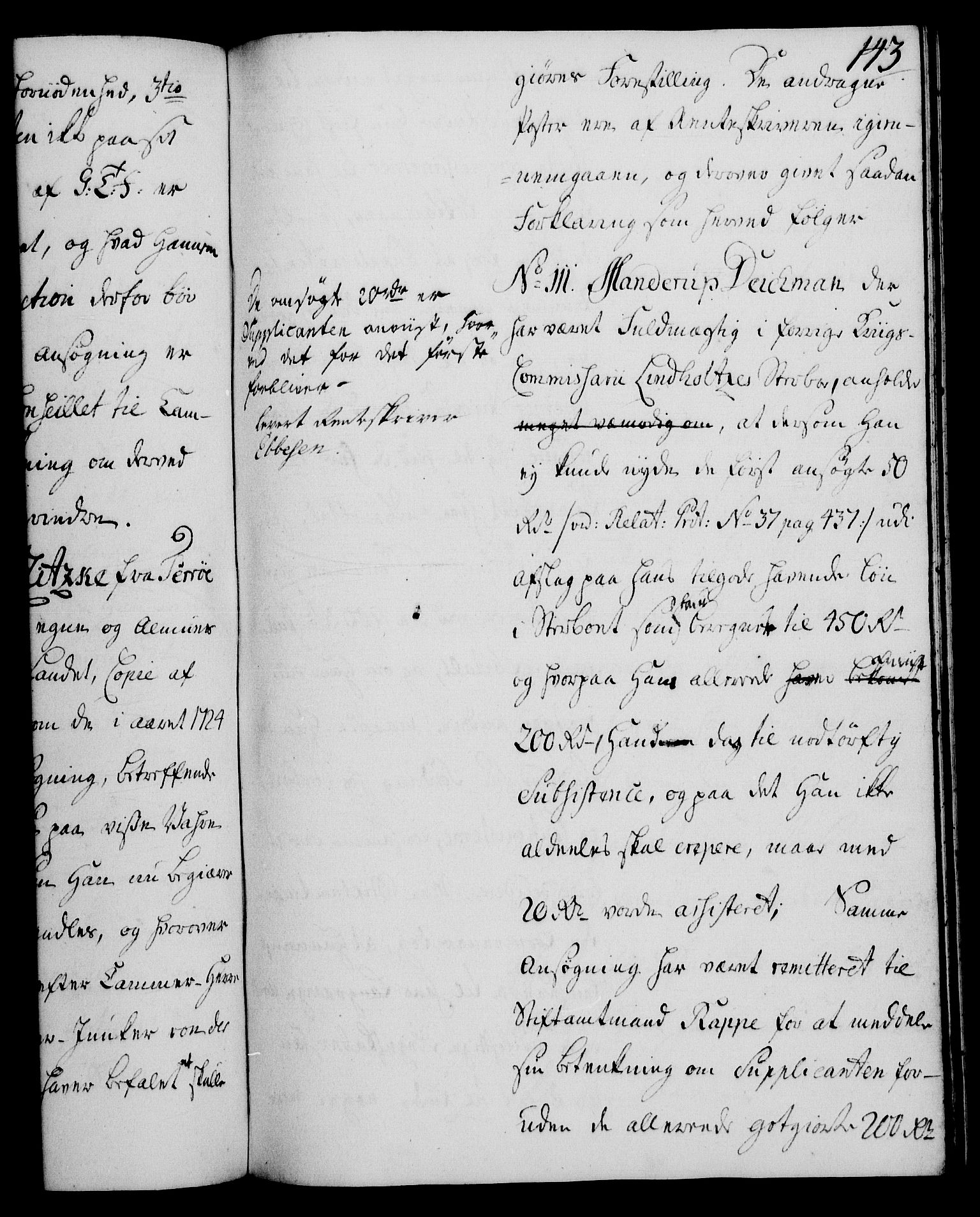 Rentekammeret, Kammerkanselliet, AV/RA-EA-3111/G/Gh/Gha/L0028: Norsk ekstraktmemorialprotokoll (merket RK 53.73), 1746-1748, p. 143