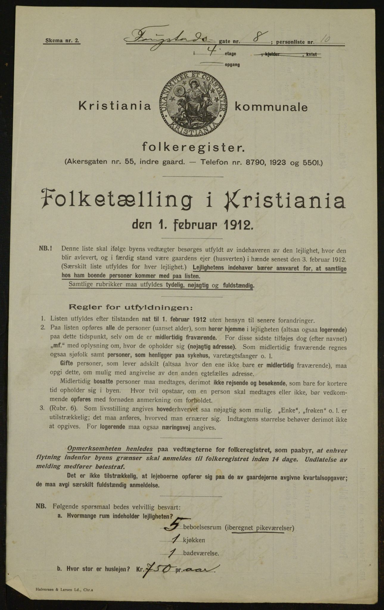 OBA, Municipal Census 1912 for Kristiania, 1912, p. 25330