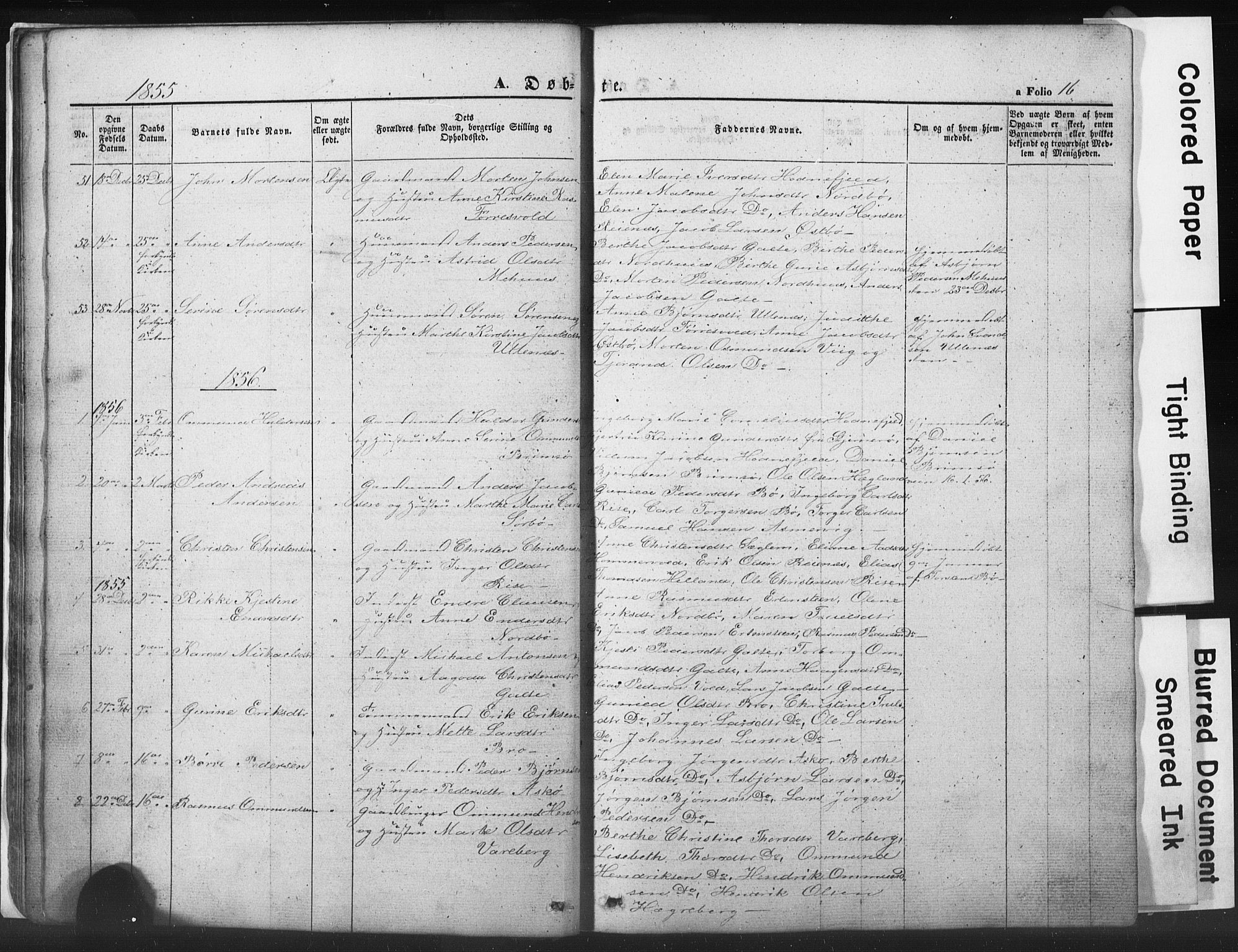 Rennesøy sokneprestkontor, SAST/A -101827/H/Ha/Hab/L0002: Parish register (copy) no. B 2, 1852-1880, p. 16