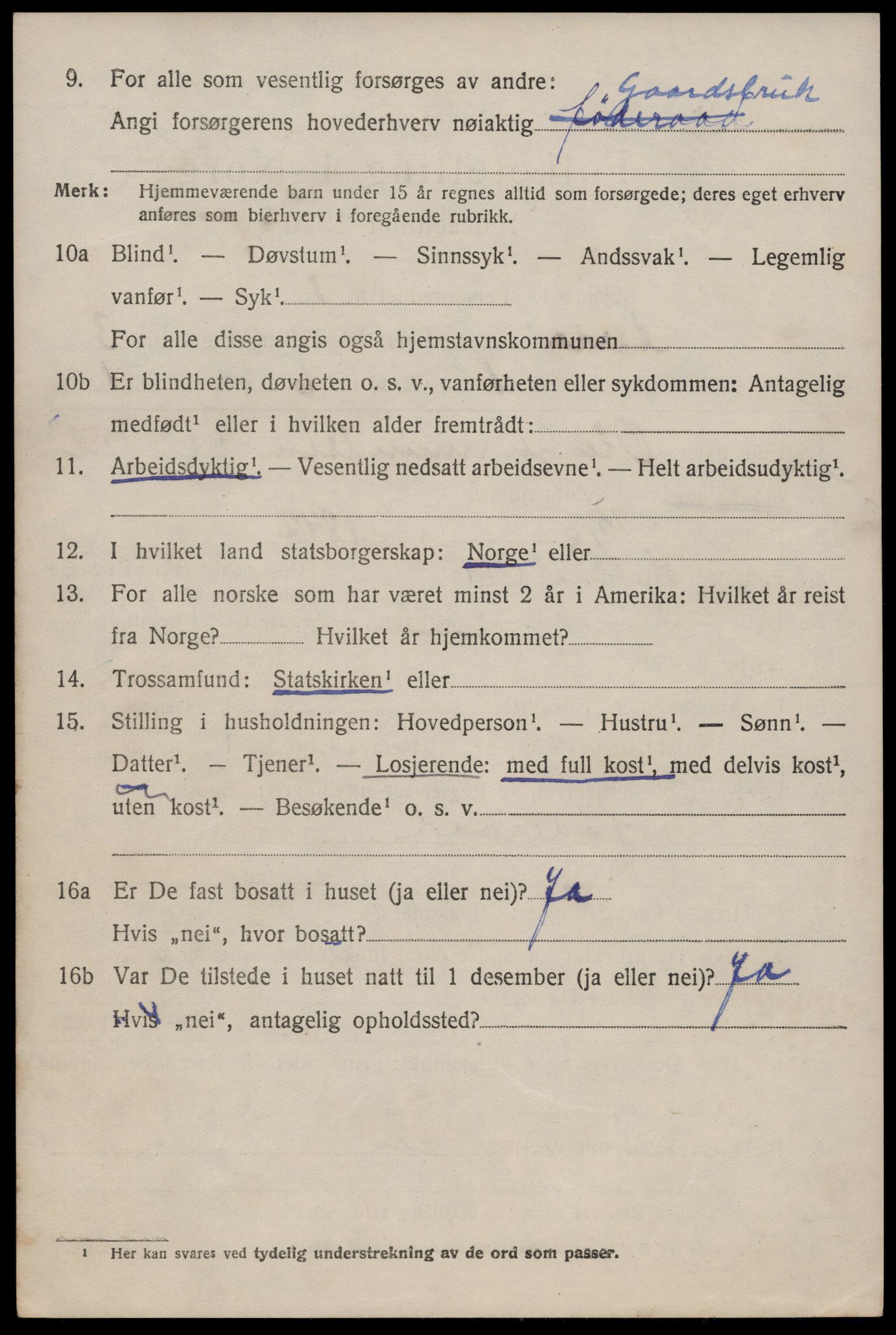 SAST, 1920 census for Årdal, 1920, p. 873