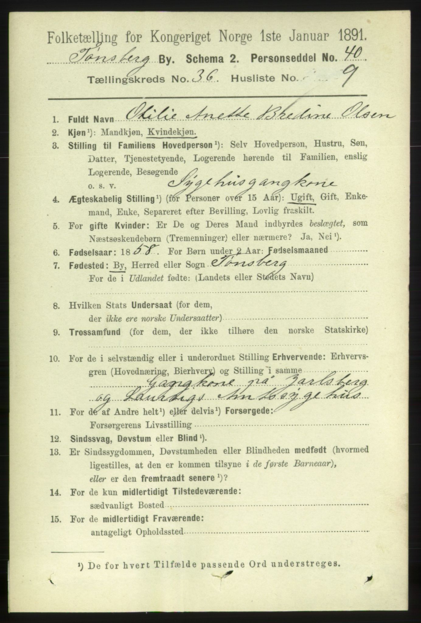 RA, 1891 census for 0705 Tønsberg, 1891, p. 7981