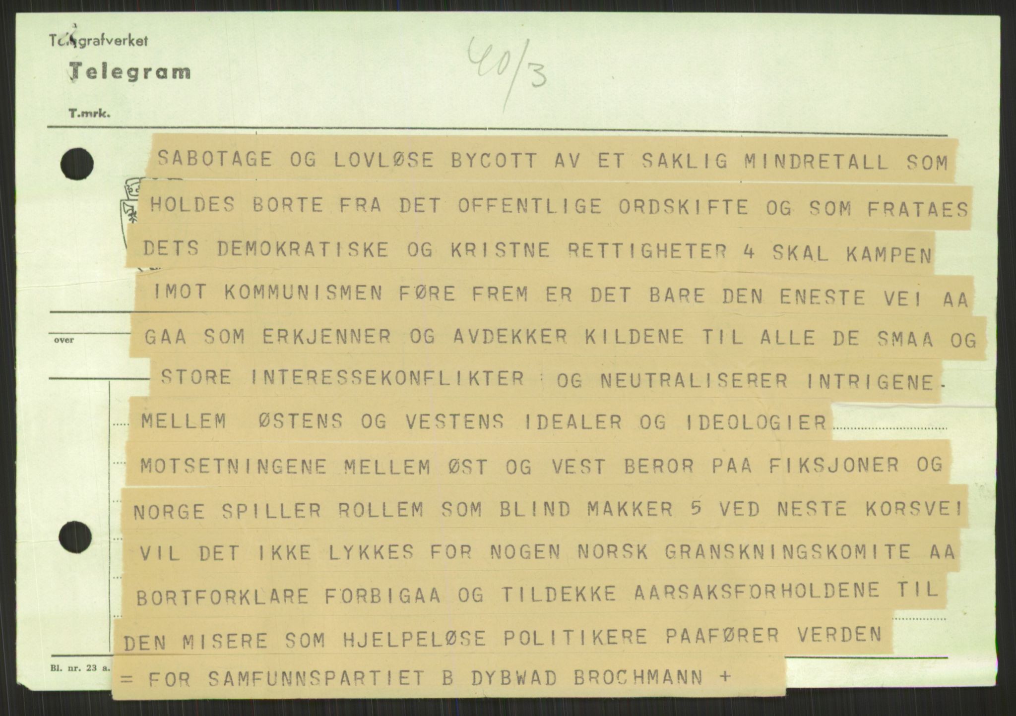 Utenriksdepartementet, AV/RA-S-2259, 1948-1950, p. 643