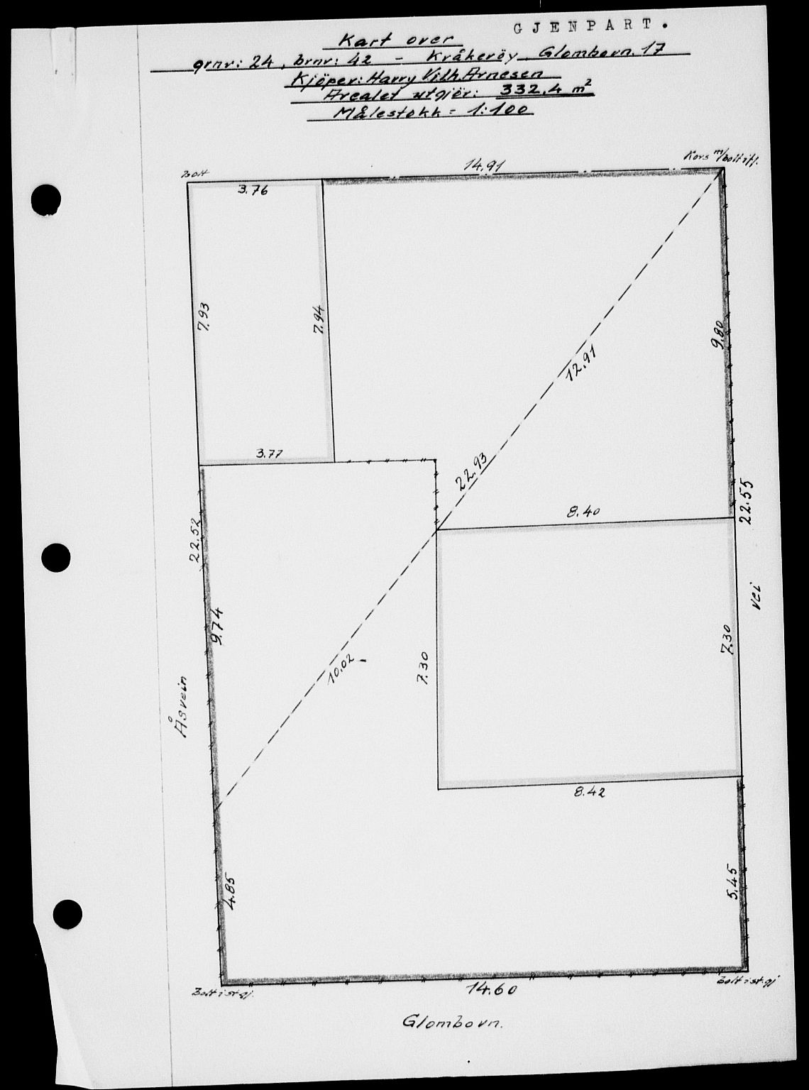 Onsøy sorenskriveri, SAO/A-10474/G/Ga/Gab/L0015: Mortgage book no. II A-15, 1945-1946, Diary no: : 1523/1945