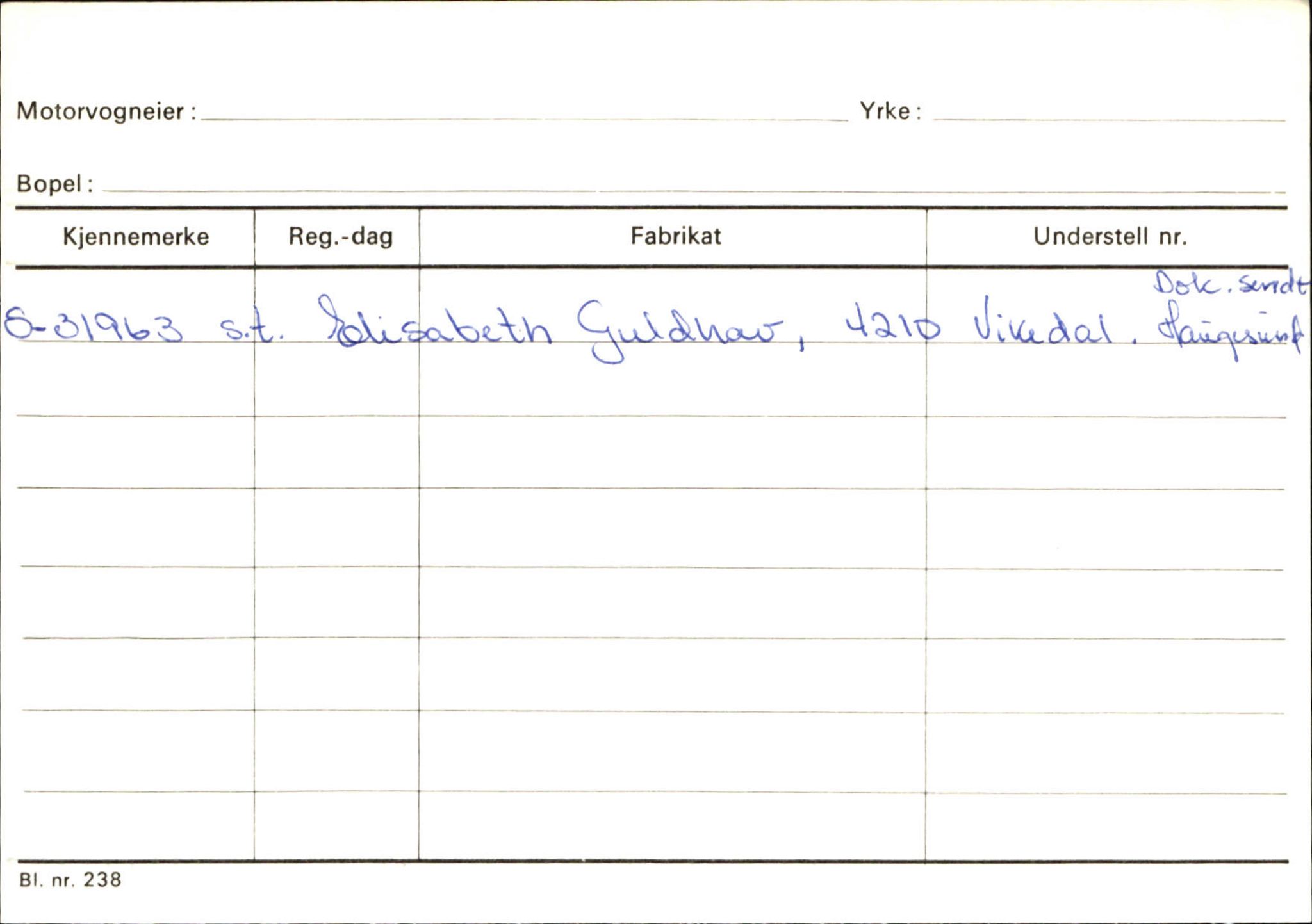 Statens vegvesen, Sogn og Fjordane vegkontor, AV/SAB-A-5301/4/F/L0130: Eigarregister Eid T-Å. Høyanger A-O, 1945-1975, p. 1004