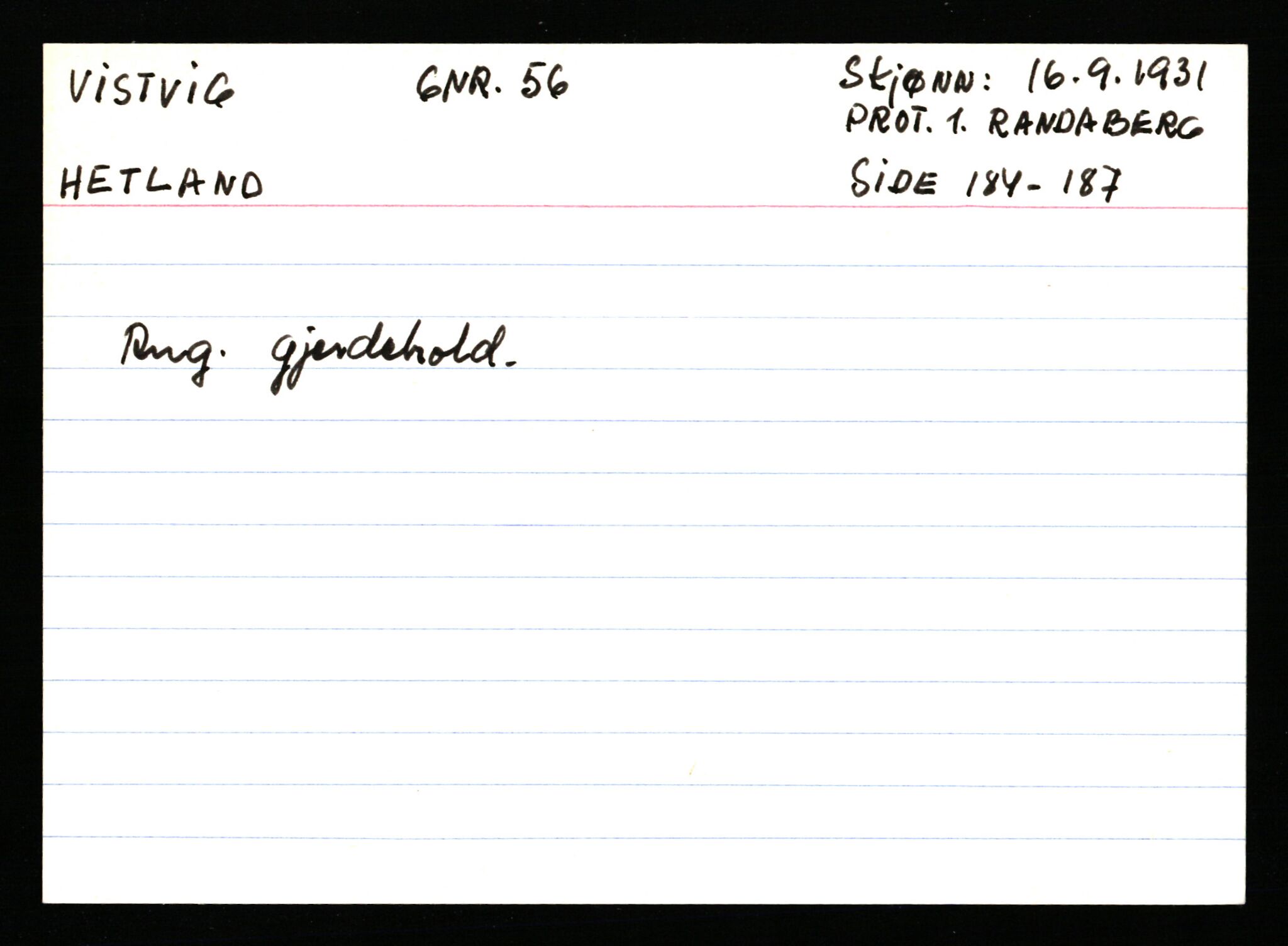 Statsarkivet i Stavanger, AV/SAST-A-101971/03/Y/Ym/L0067: Åstedskort sortert etter gårdsnavn: Vik - Vold, 1600-1950, p. 614