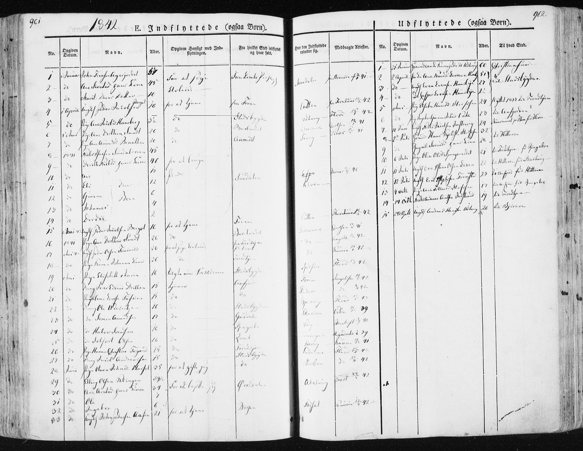 Ministerialprotokoller, klokkerbøker og fødselsregistre - Sør-Trøndelag, SAT/A-1456/659/L0736: Parish register (official) no. 659A06, 1842-1856, p. 961-962