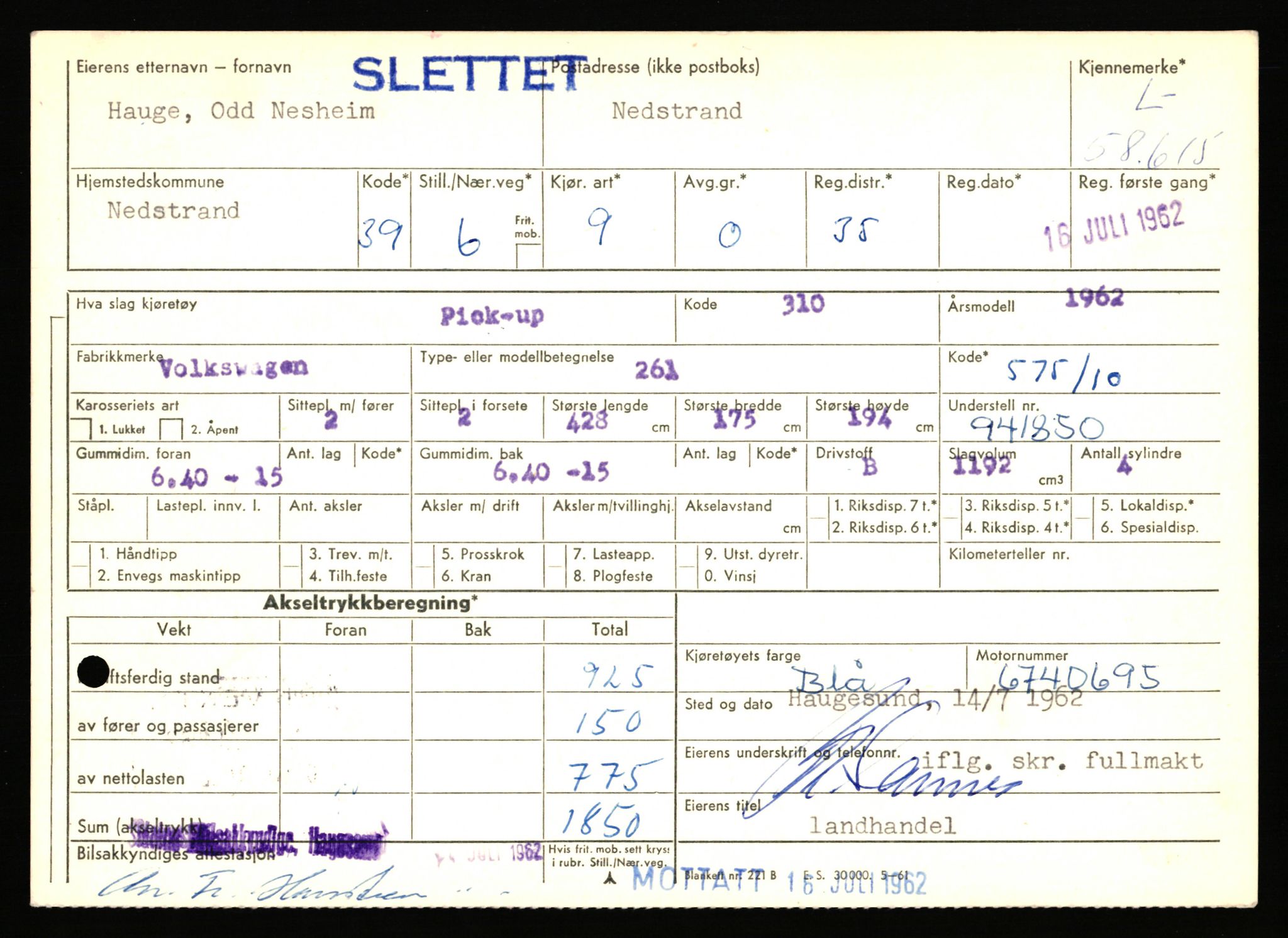 Stavanger trafikkstasjon, AV/SAST-A-101942/0/F/L0058: L-58000 - L-59999, 1930-1971, p. 557