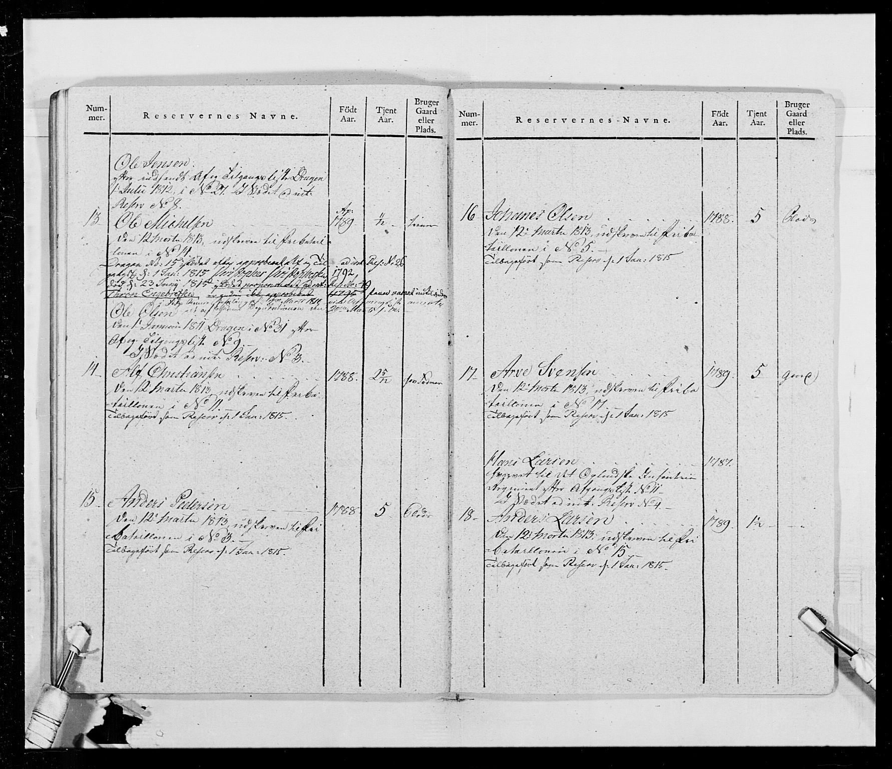 Generalitets- og kommissariatskollegiet, Det kongelige norske kommissariatskollegium, AV/RA-EA-5420/E/Eh/L0014: 3. Sønnafjelske dragonregiment, 1776-1813, p. 218