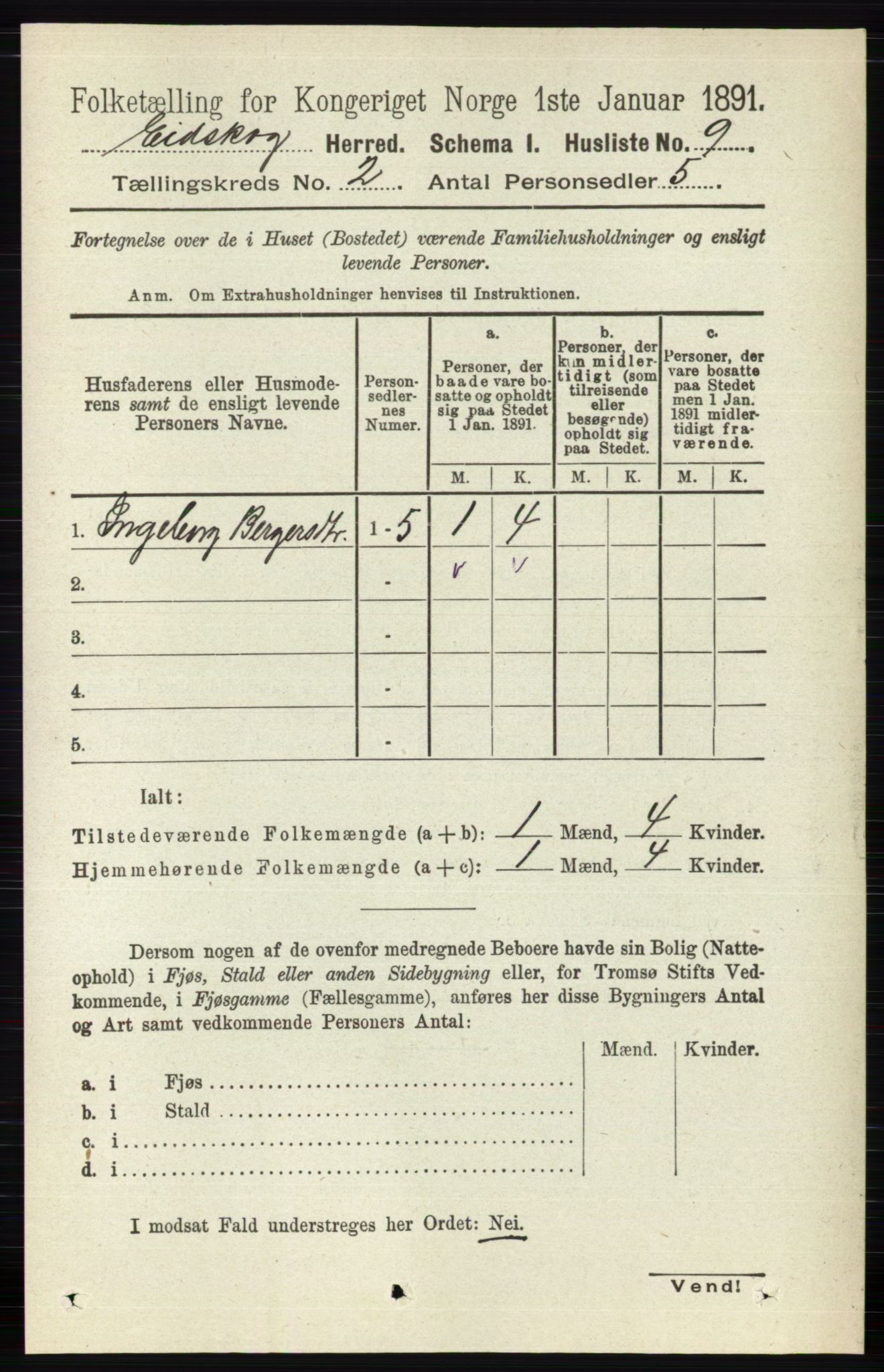 RA, 1891 census for 0420 Eidskog, 1891, p. 438