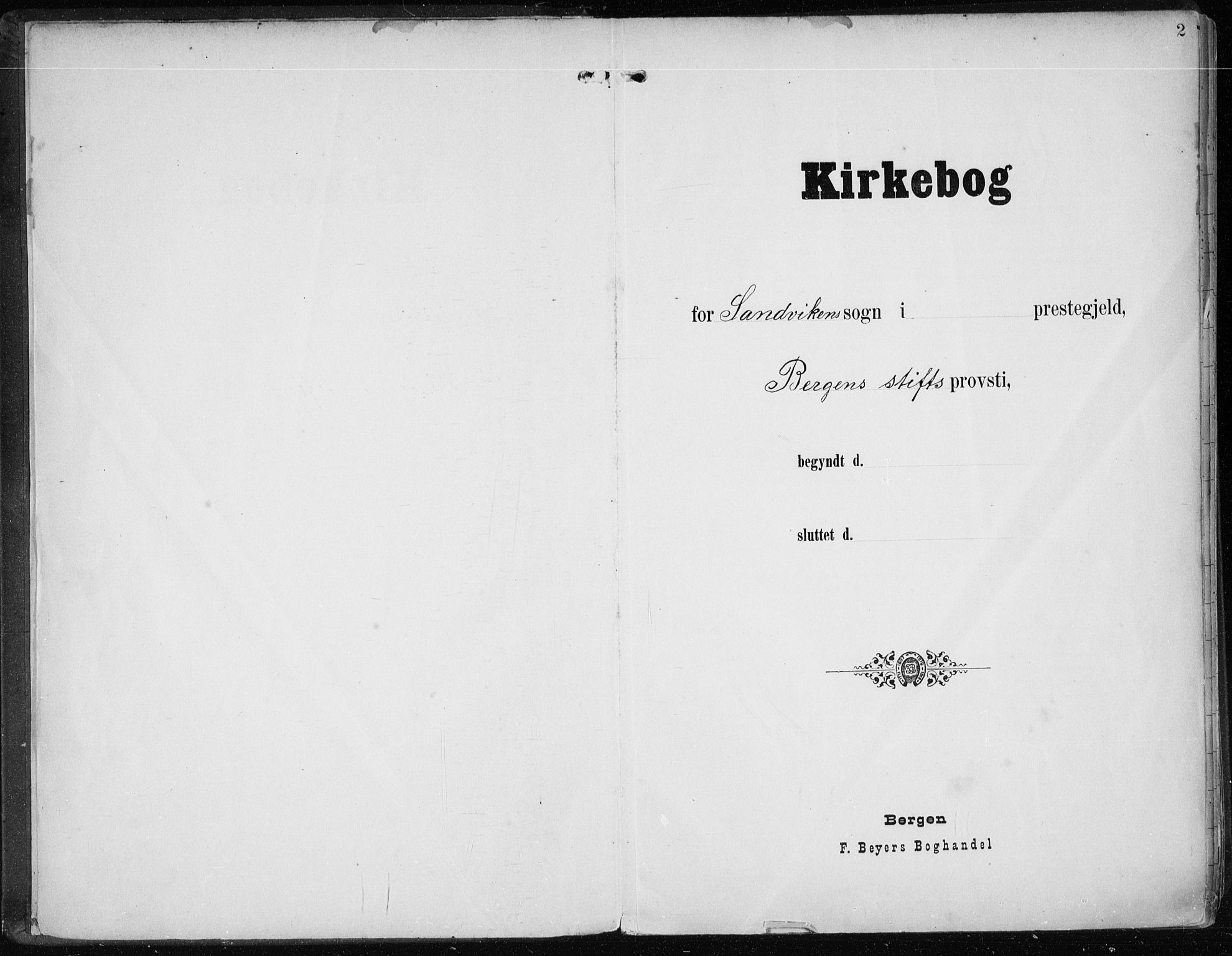 Sandviken Sokneprestembete, SAB/A-77601/H/Ha/L0006: Parish register (official) no. B 3, 1901-1912, p. 2