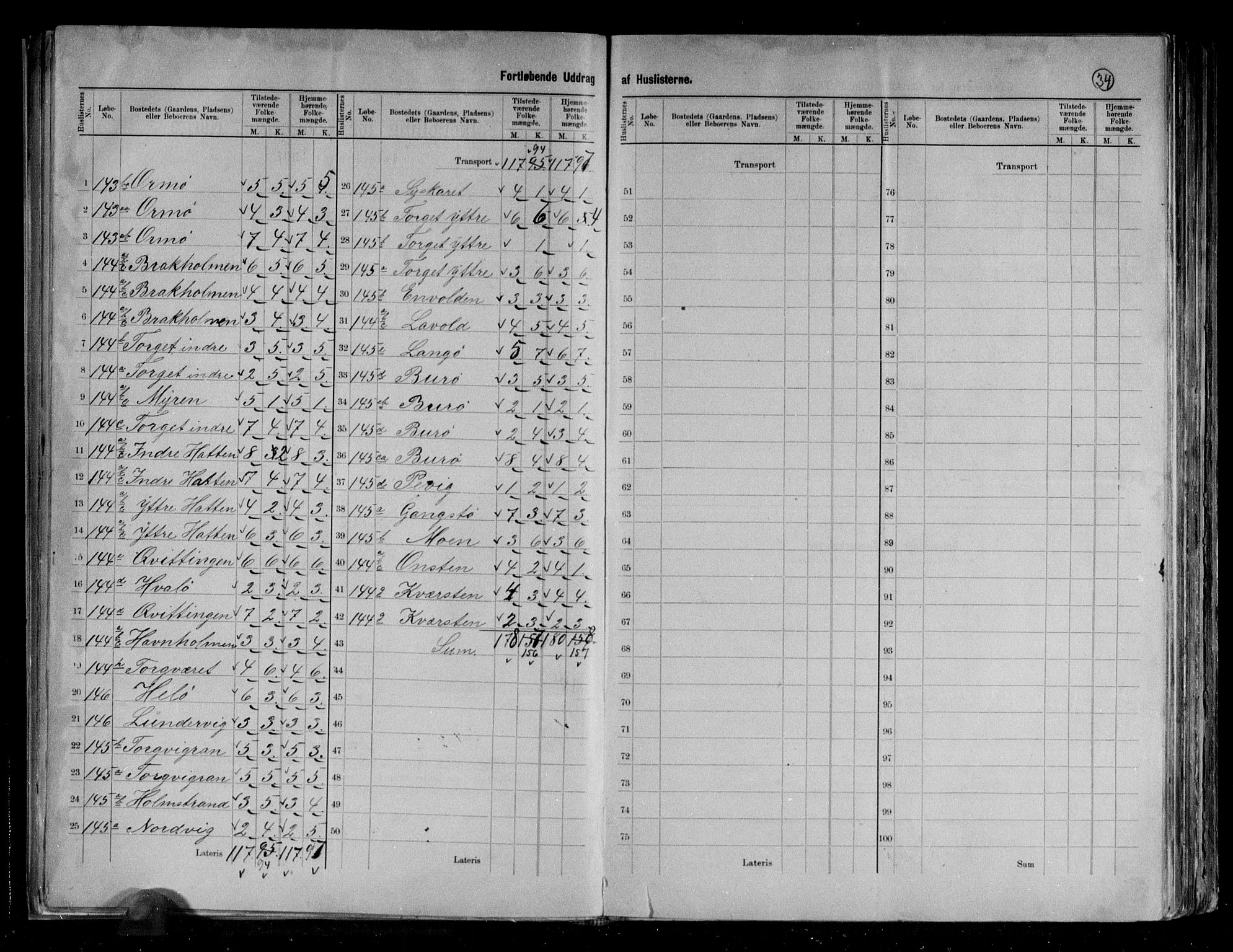 RA, 1891 census for 1814 Brønnøy, 1891, p. 12