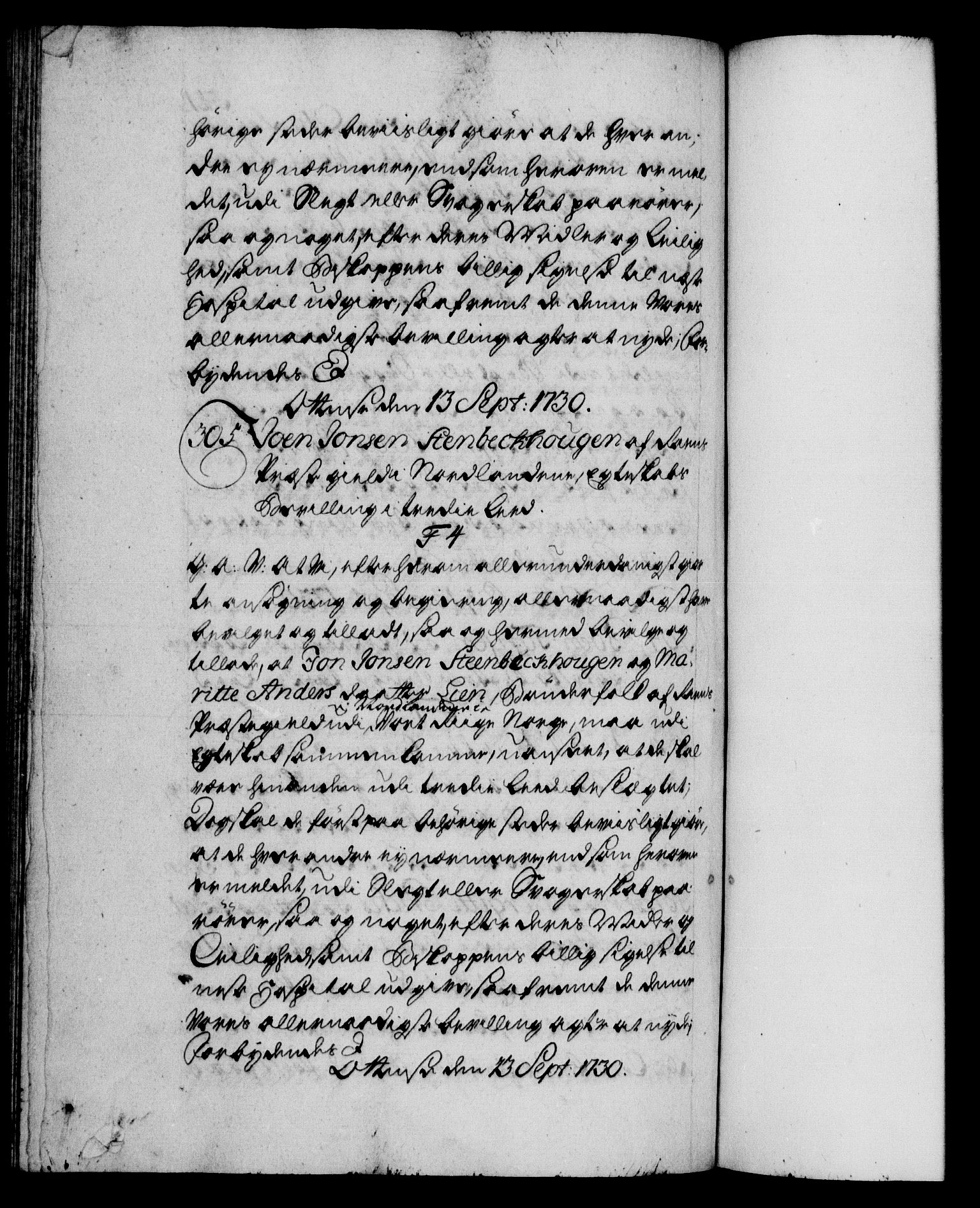 Danske Kanselli 1572-1799, AV/RA-EA-3023/F/Fc/Fca/Fcaa/L0026: Norske registre, 1729-1730, p. 541b