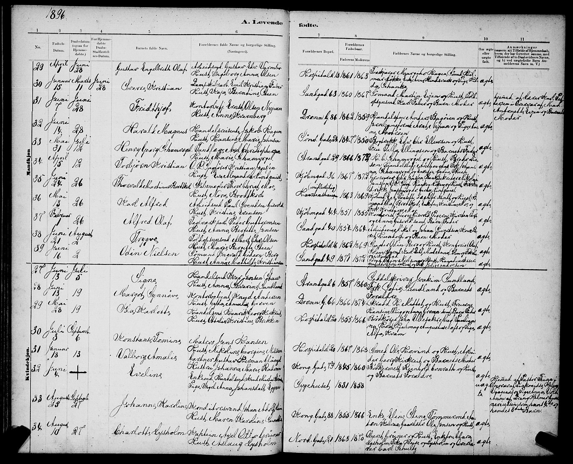 Ministerialprotokoller, klokkerbøker og fødselsregistre - Sør-Trøndelag, AV/SAT-A-1456/602/L0143: Parish register (copy) no. 602C11, 1878-1902