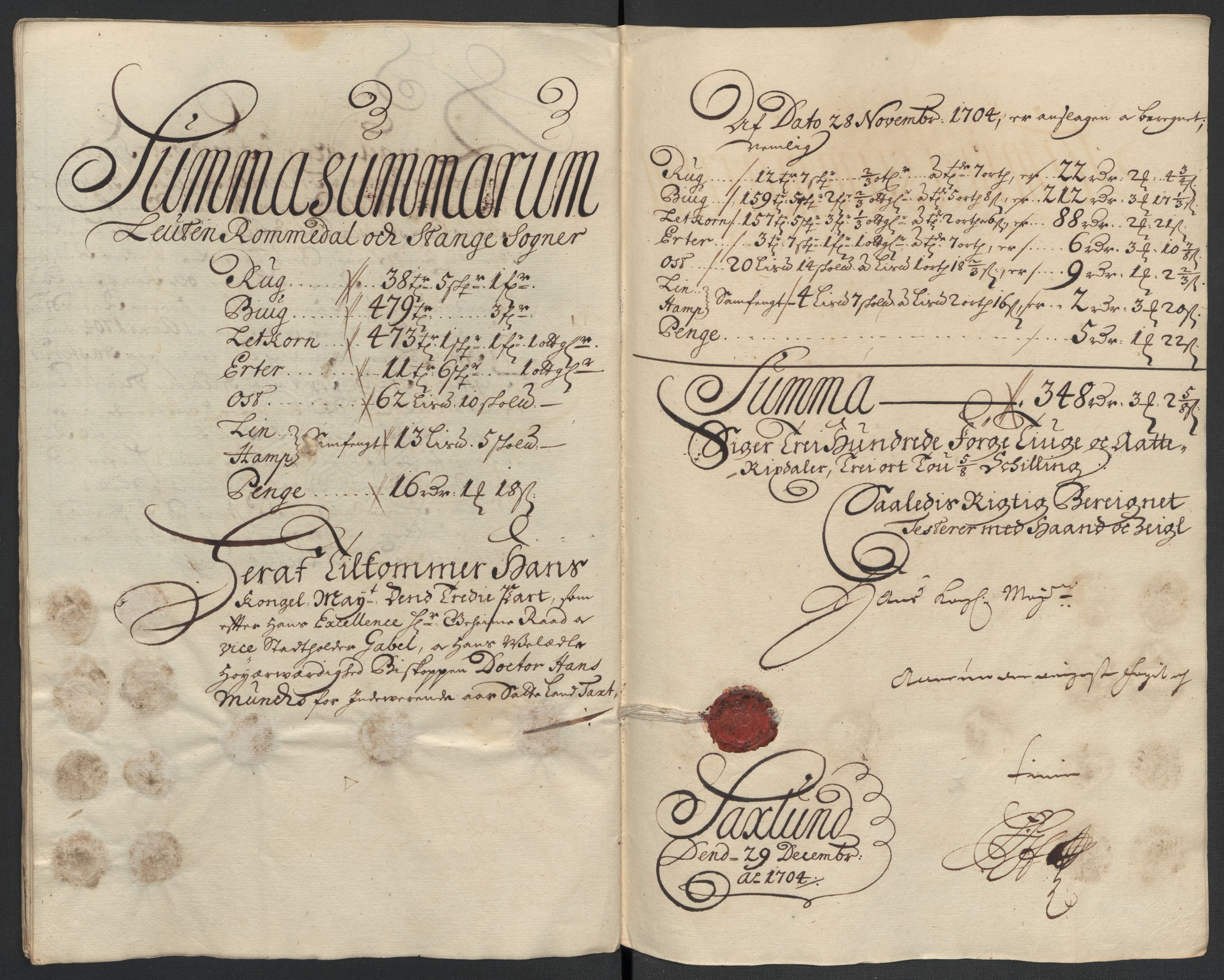 Rentekammeret inntil 1814, Reviderte regnskaper, Fogderegnskap, RA/EA-4092/R16/L1041: Fogderegnskap Hedmark, 1703-1704, p. 266