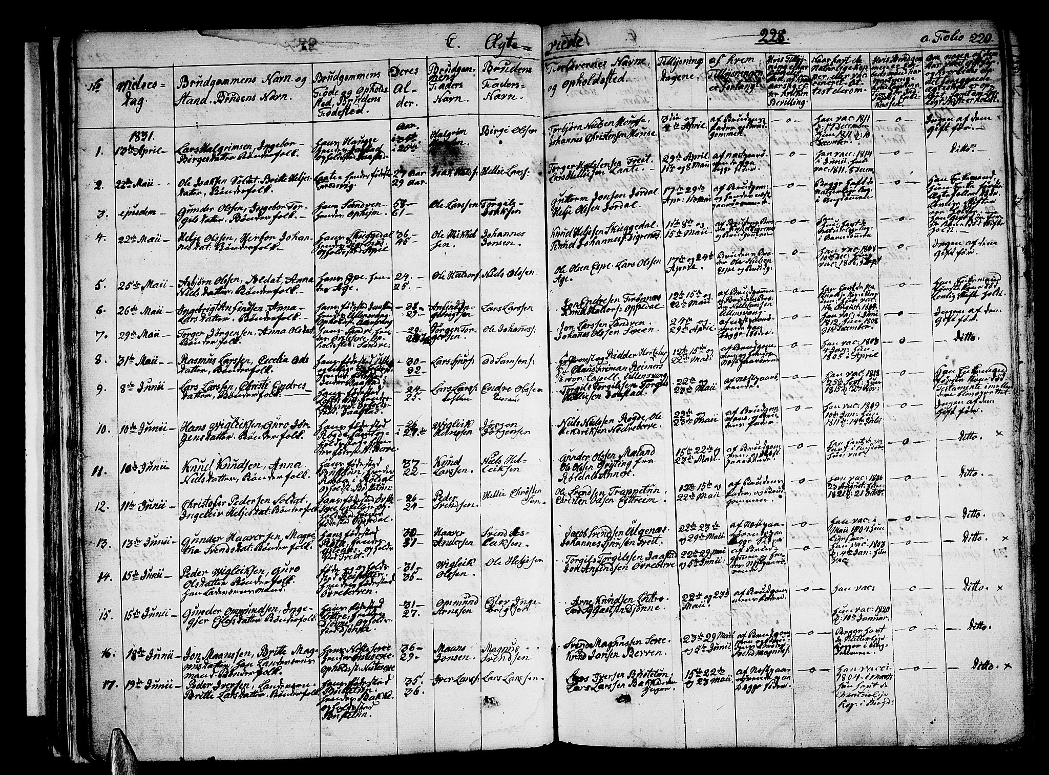 Ullensvang sokneprestembete, SAB/A-78701/H/Haa: Parish register (official) no. A 10, 1825-1853, p. 228