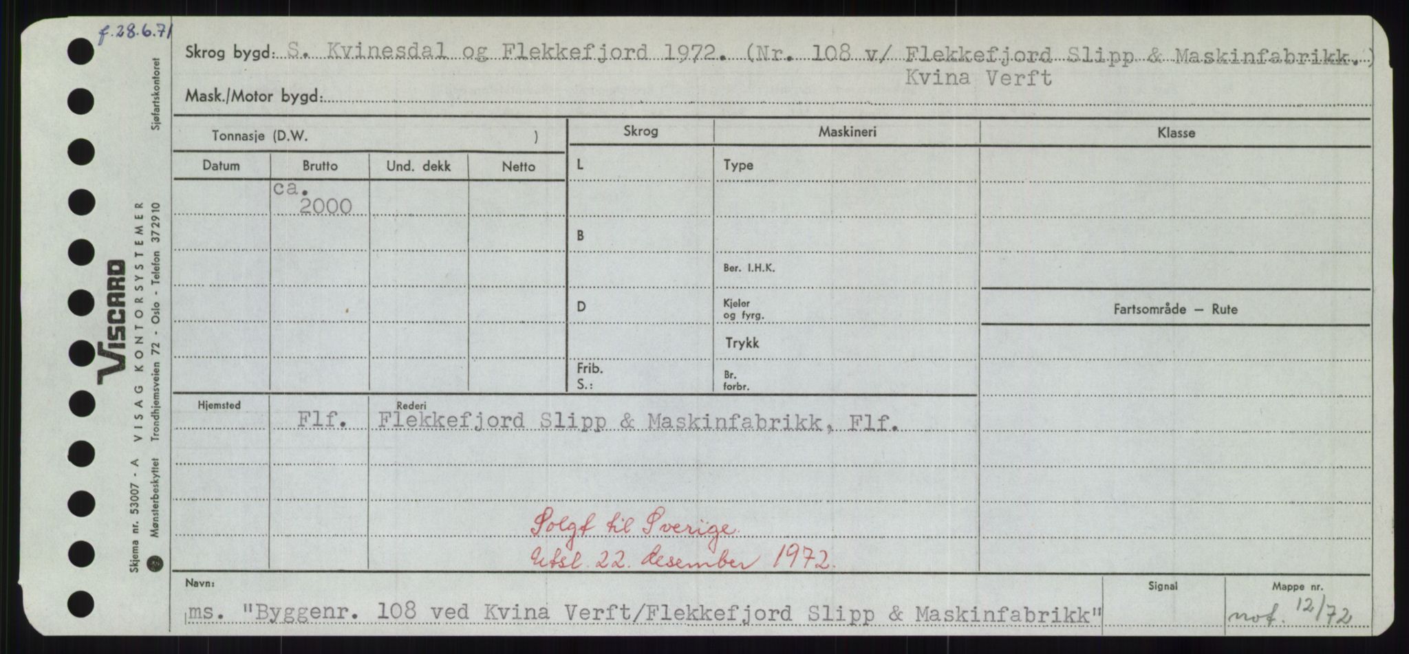 Sjøfartsdirektoratet med forløpere, Skipsmålingen, RA/S-1627/H/Hd/L0006: Fartøy, Byg-Båt, p. 439