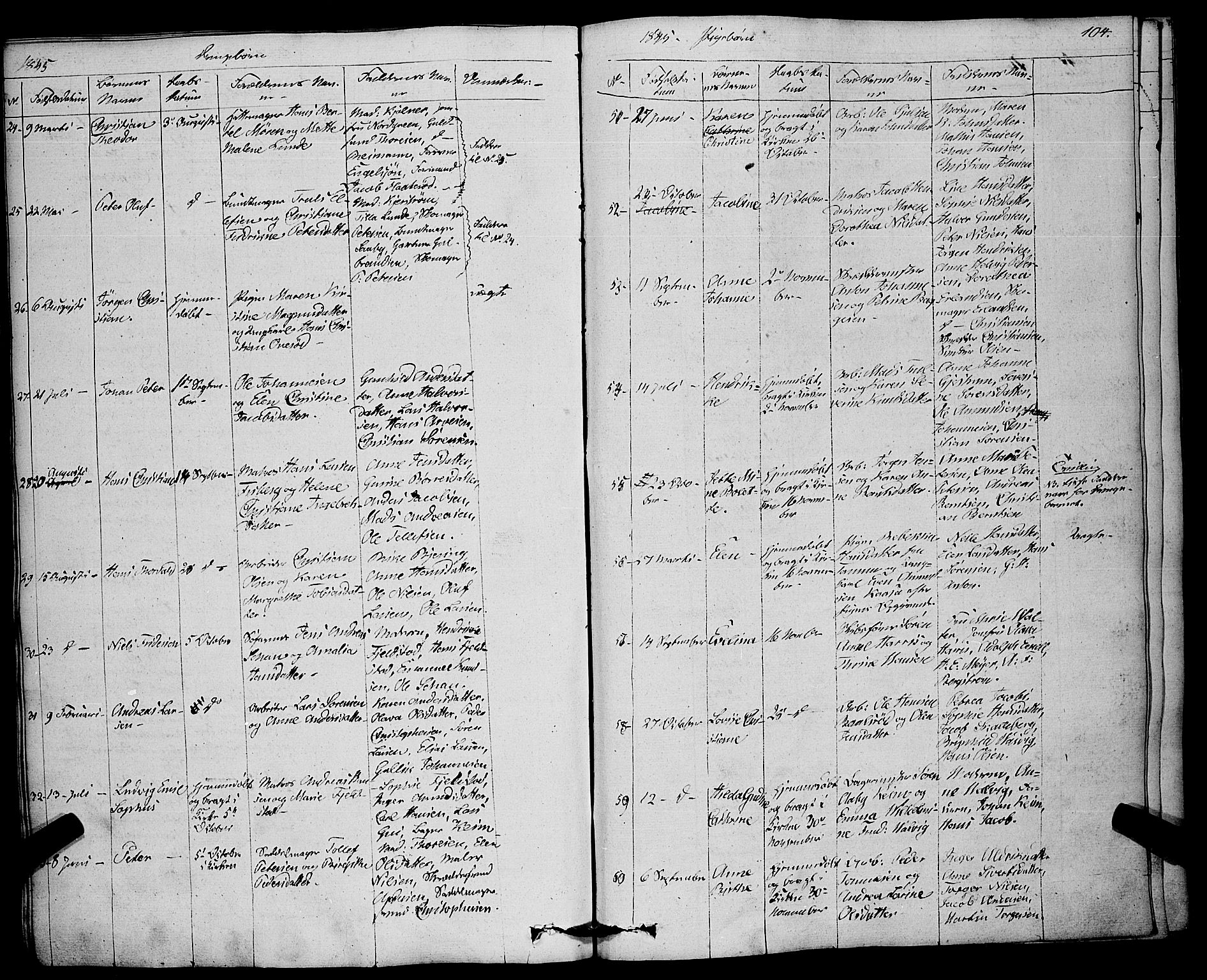 Larvik kirkebøker, SAKO/A-352/F/Fa/L0002: Parish register (official) no. I 2, 1825-1847, p. 104