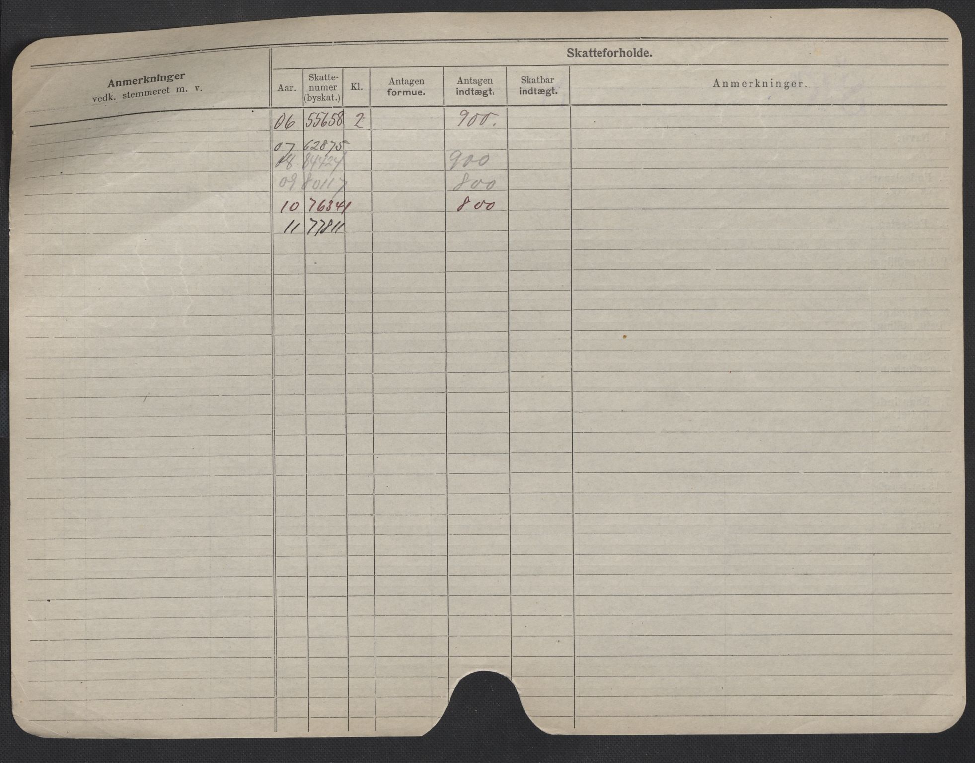 Oslo folkeregister, Registerkort, SAO/A-11715/F/Fa/Fac/L0009: Menn, 1906-1914, p. 152b
