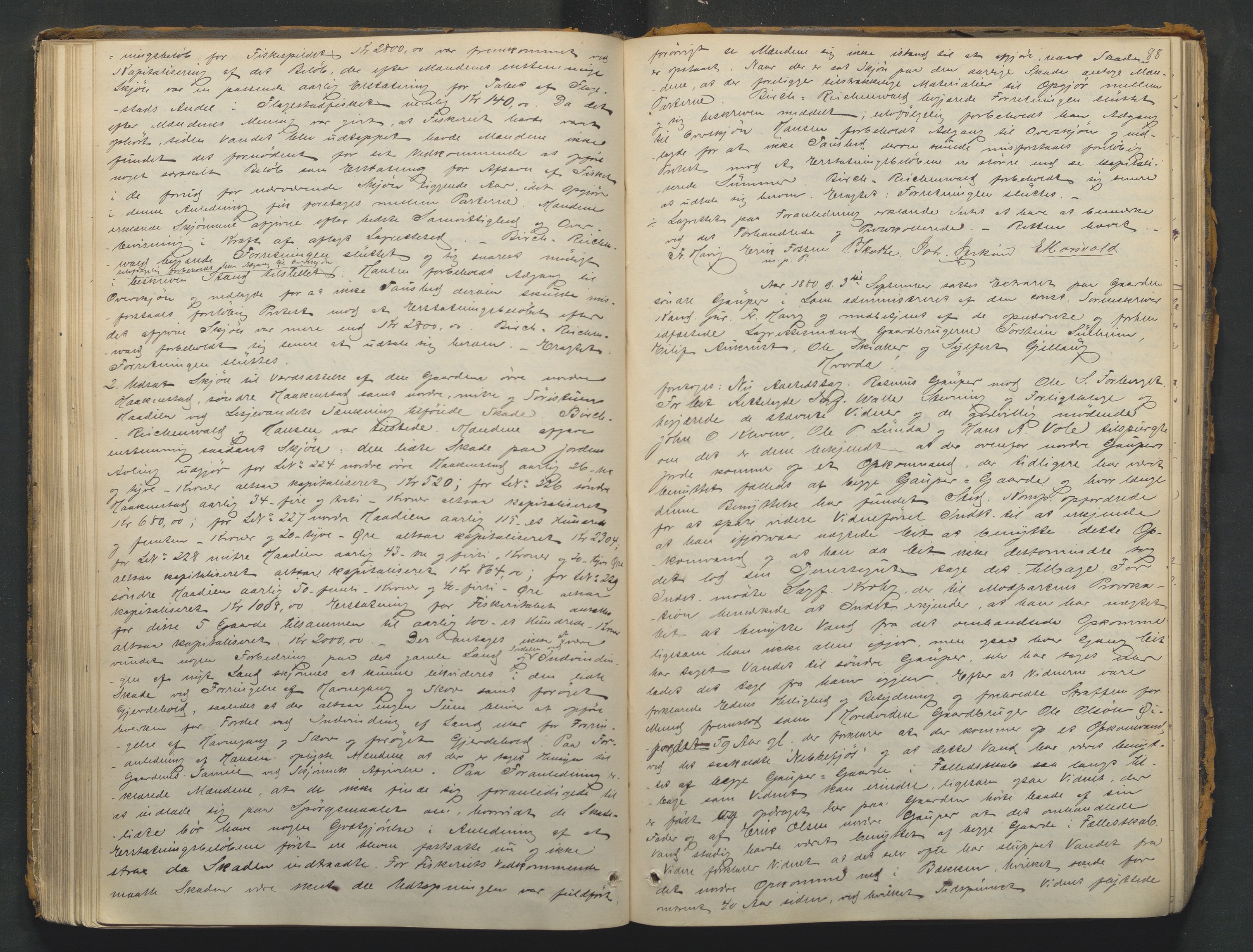 Nord-Gudbrandsdal tingrett, SAH/TING-002/G/Gc/Gcb/L0004: Ekstrarettsprotokoll for åstedssaker, 1876-1887, p. 87b-88a