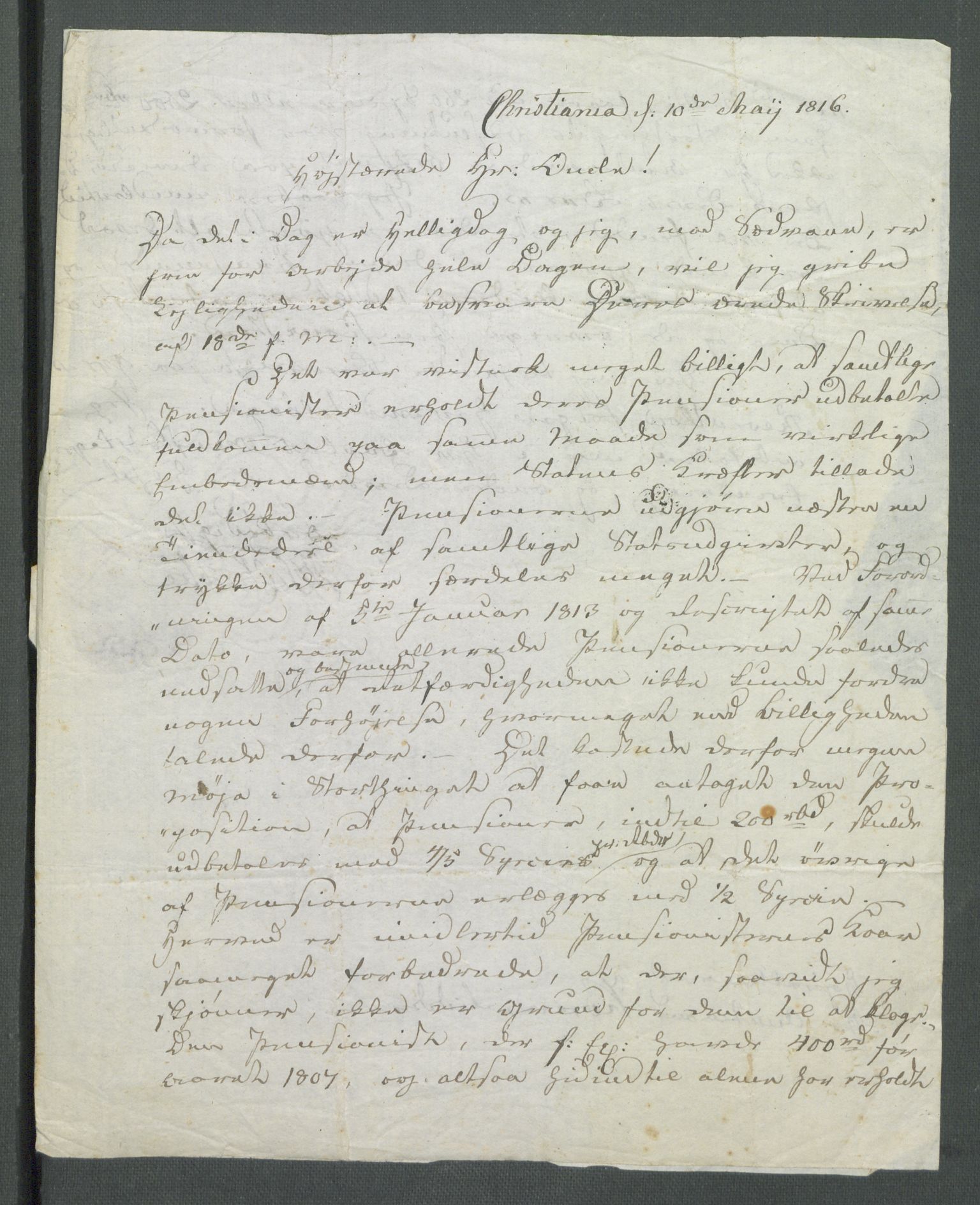 Forskjellige samlinger, Historisk-kronologisk samling, AV/RA-EA-4029/G/Ga/L0009B: Historisk-kronologisk samling. Dokumenter fra oktober 1814, årene 1815 og 1816, Christian Frederiks regnskapsbok 1814 - 1848., 1814-1848, p. 279