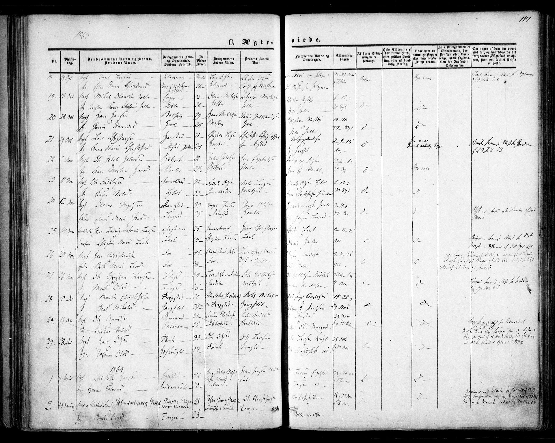 Nannestad prestekontor Kirkebøker, AV/SAO-A-10414a/F/Fa/L0012: Parish register (official) no. I 12, 1860-1872, p. 117