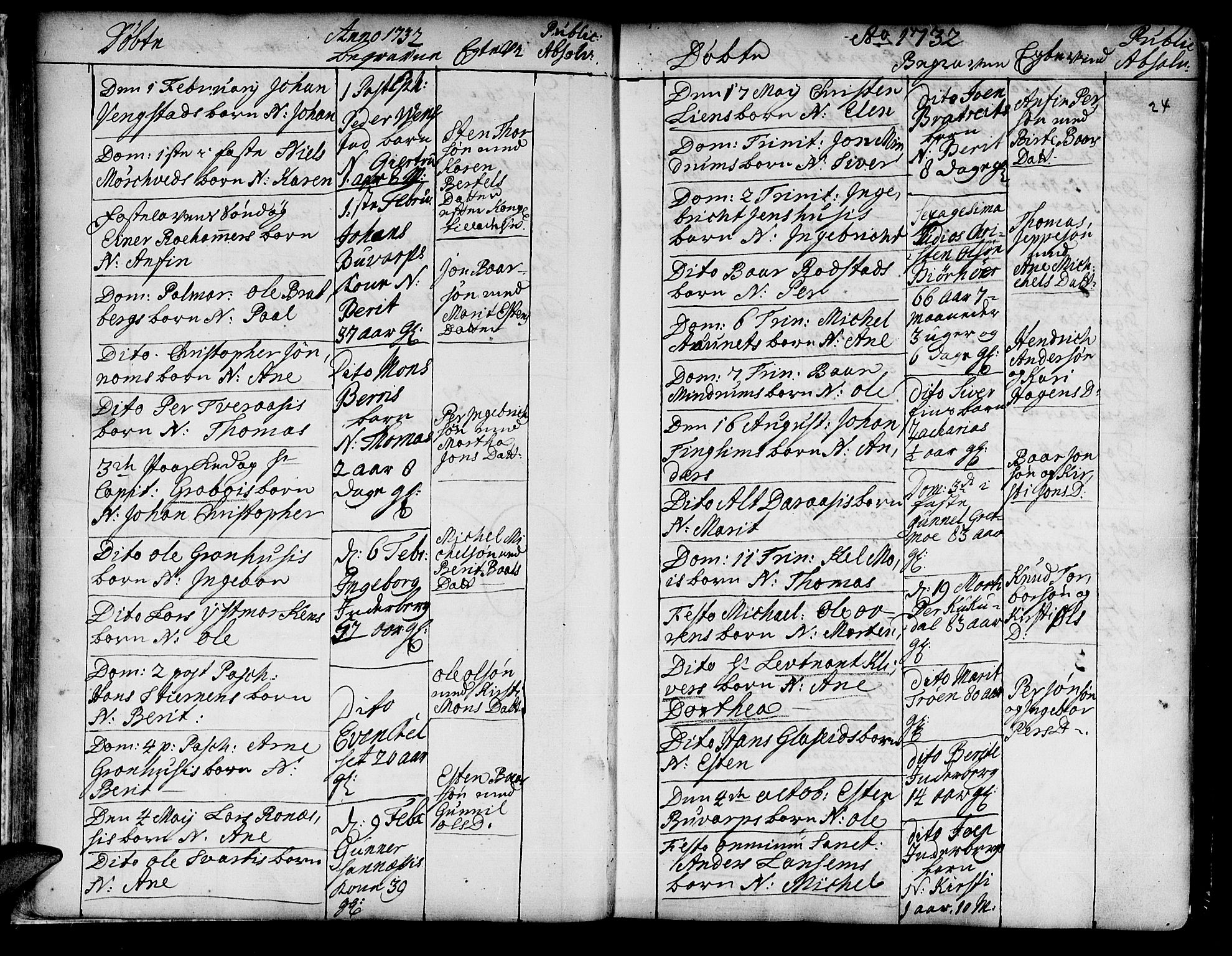 Ministerialprotokoller, klokkerbøker og fødselsregistre - Nord-Trøndelag, SAT/A-1458/741/L0385: Parish register (official) no. 741A01, 1722-1815, p. 24