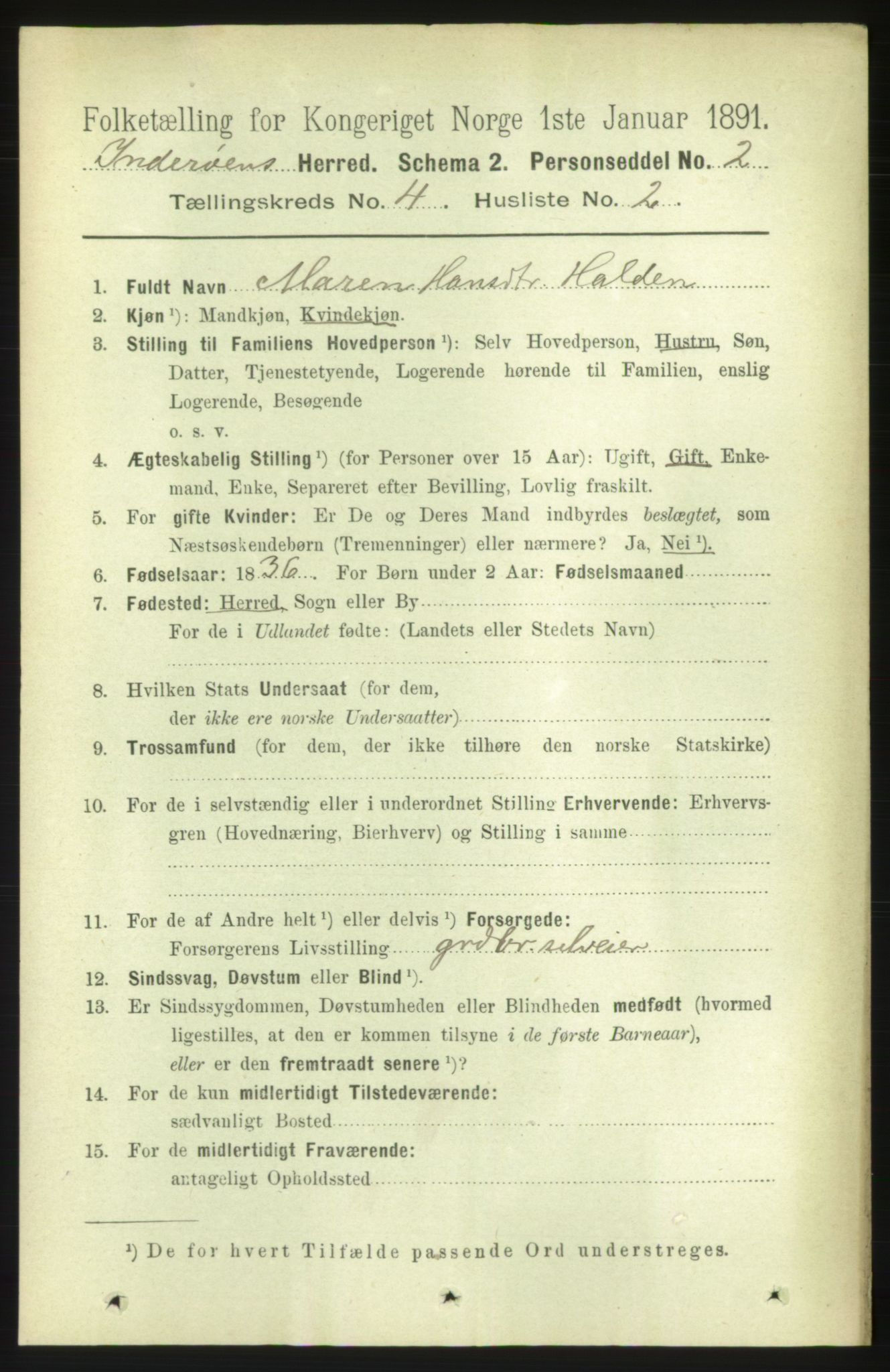 RA, 1891 census for 1729 Inderøy, 1891, p. 2350