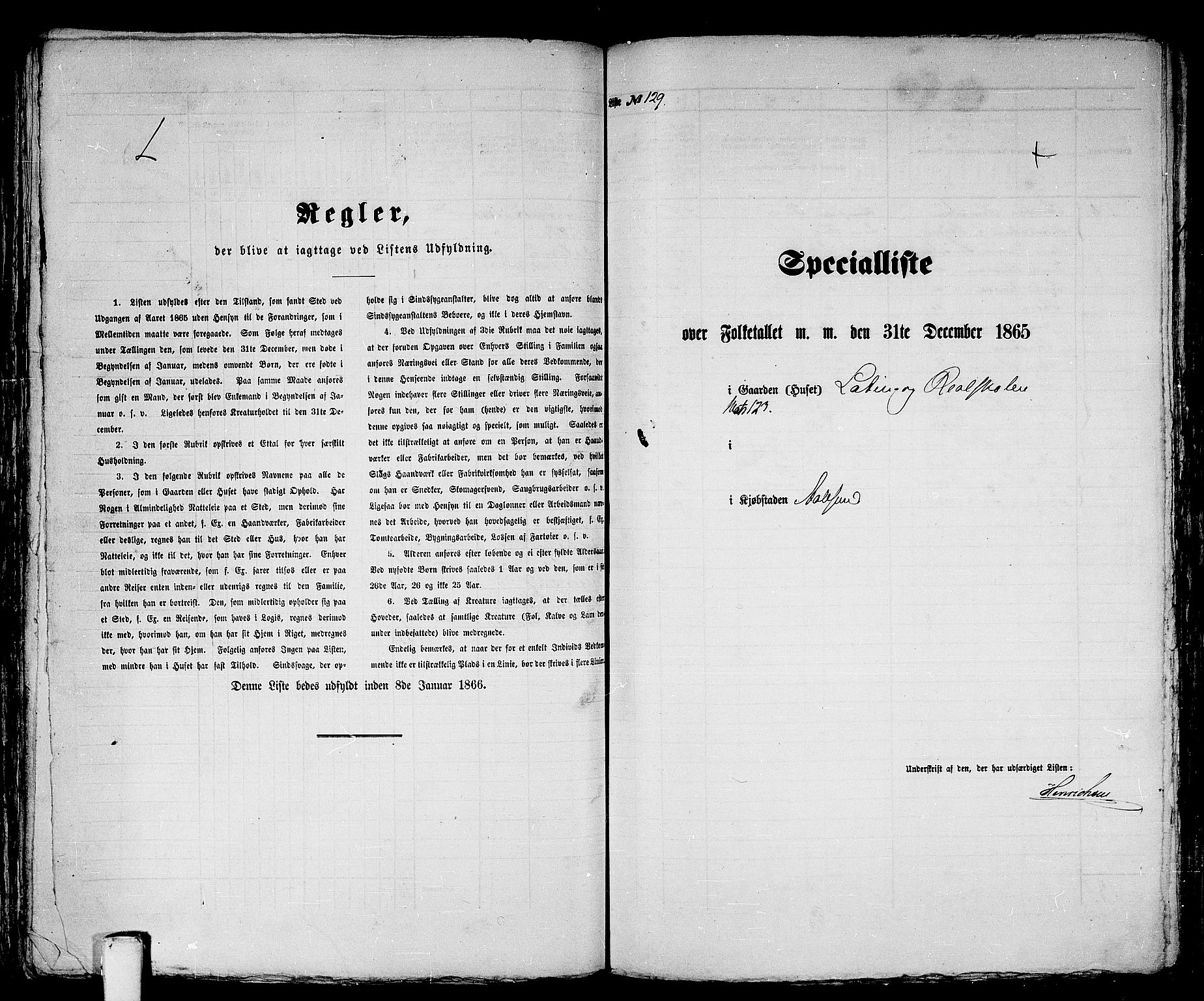 RA, 1865 census for Ålesund, 1865, p. 273