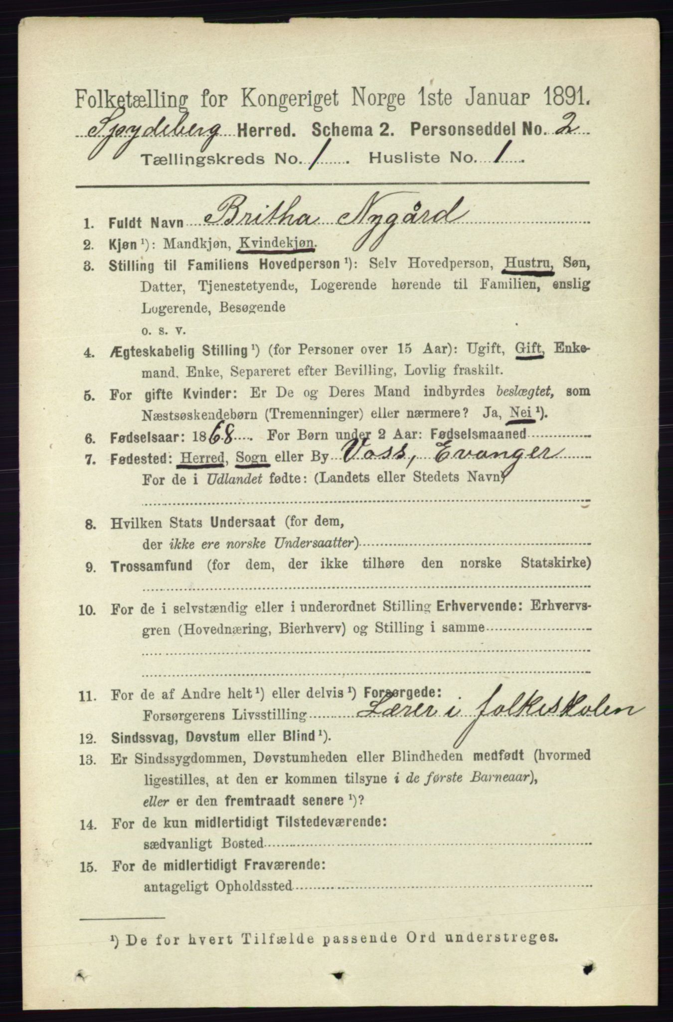 RA, 1891 census for 0123 Spydeberg, 1891, p. 117