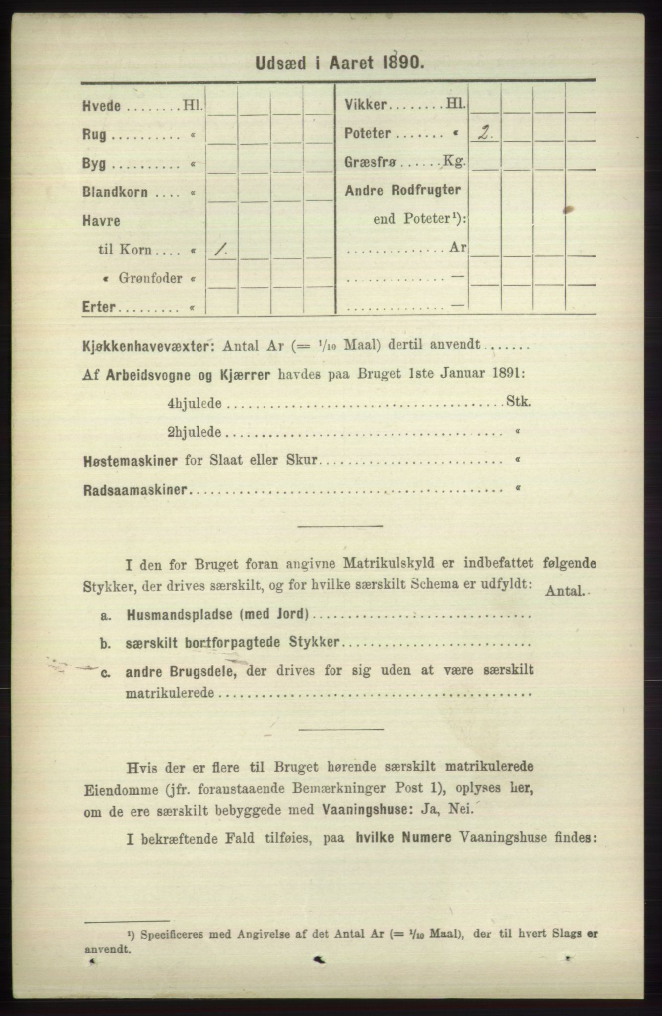 RA, 1891 census for 1251 Bruvik, 1891, p. 4444