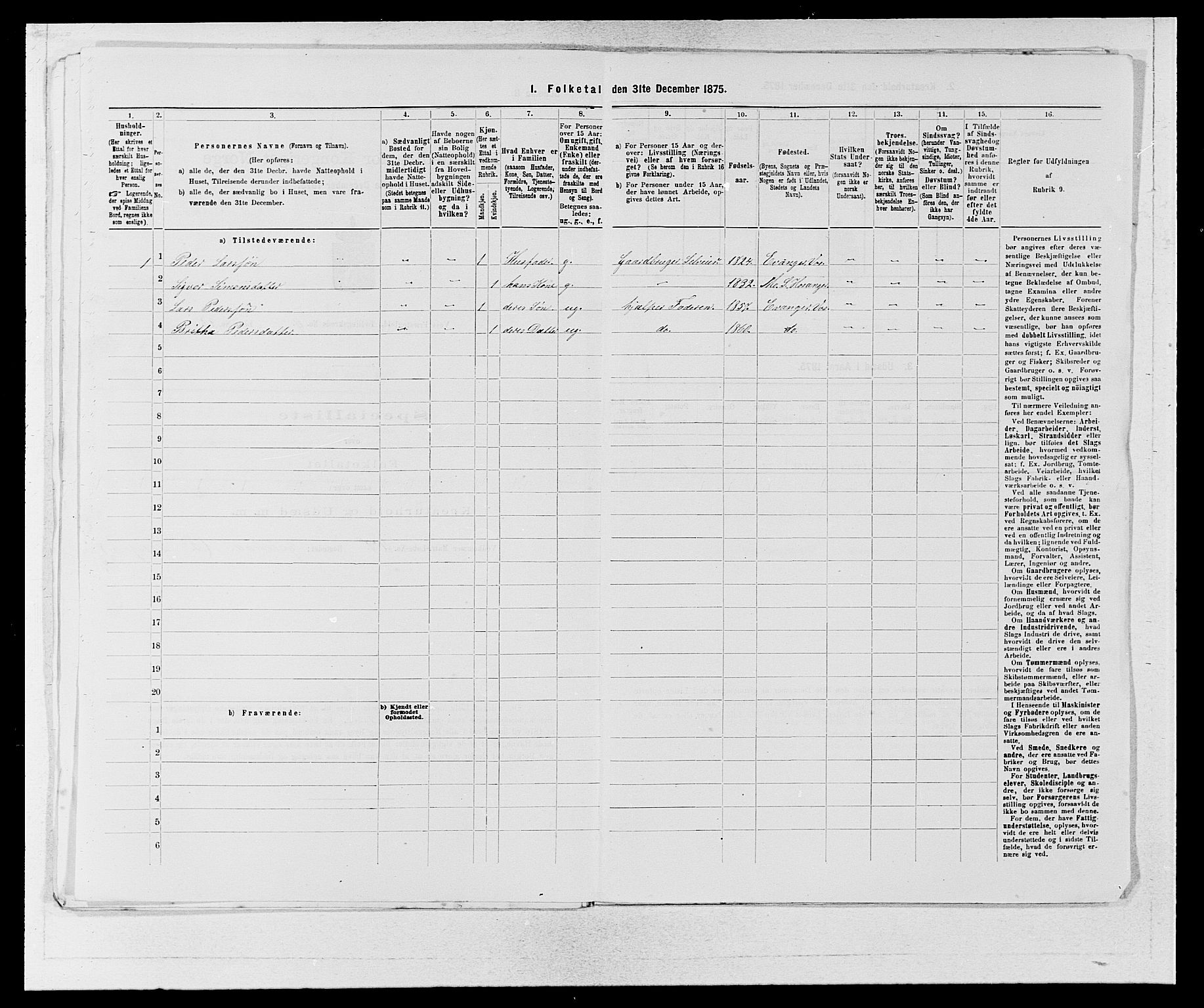 SAB, 1875 census for 1235P Voss, 1875, p. 2045