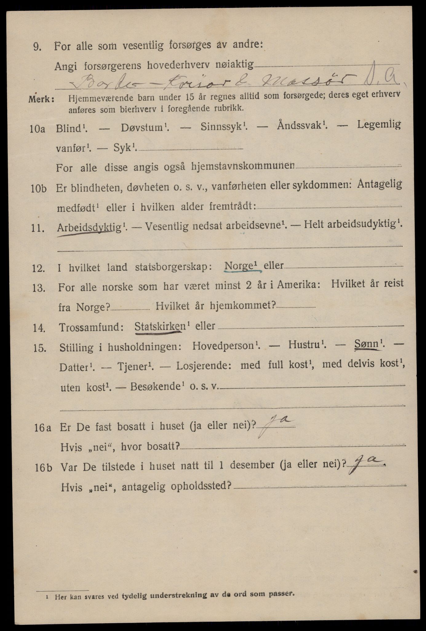 SAST, 1920 census for Stavanger, 1920, p. 106807